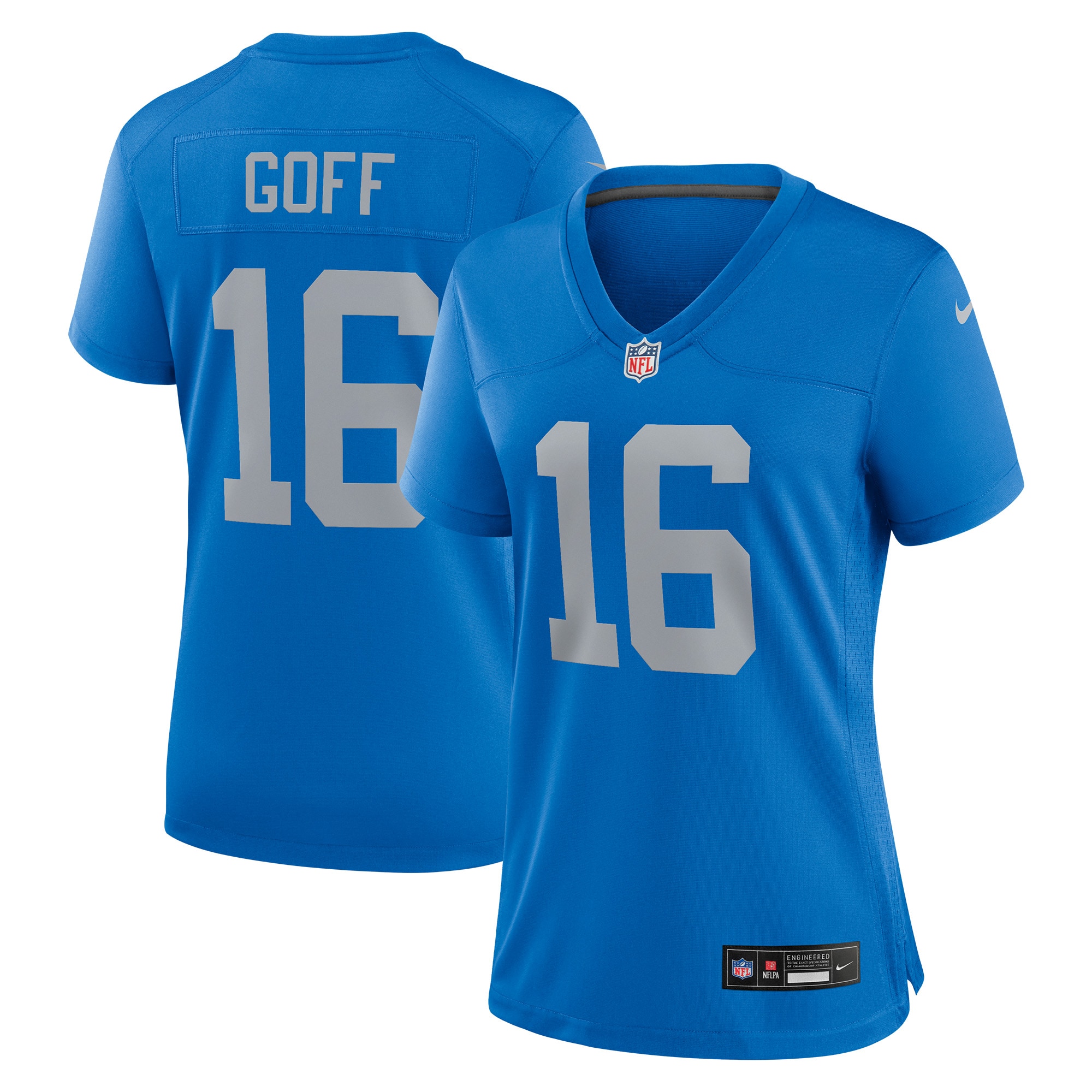 Women's Detroit Lions Jared Goff Blue Alternate Game Jersey Js7491