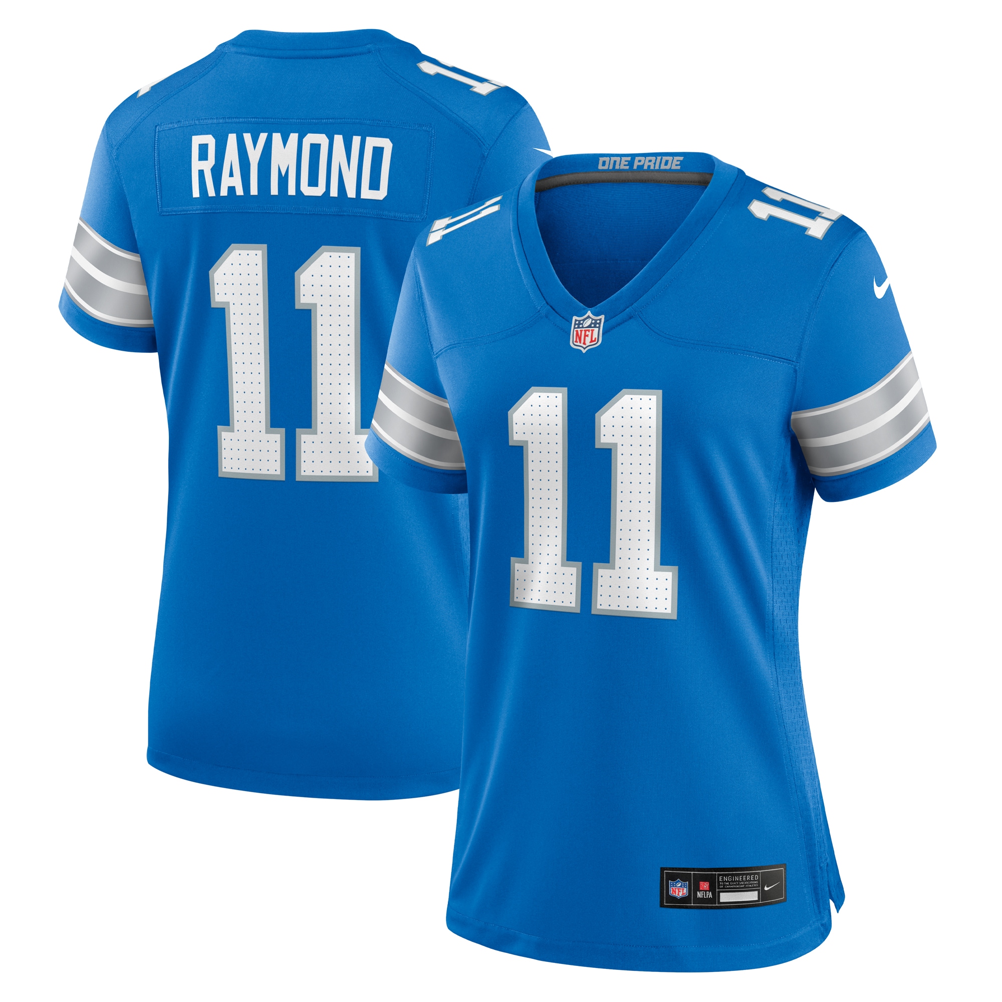 Women's Detroit Lions Kalif Raymond Blue Team Game Jersey Js6384