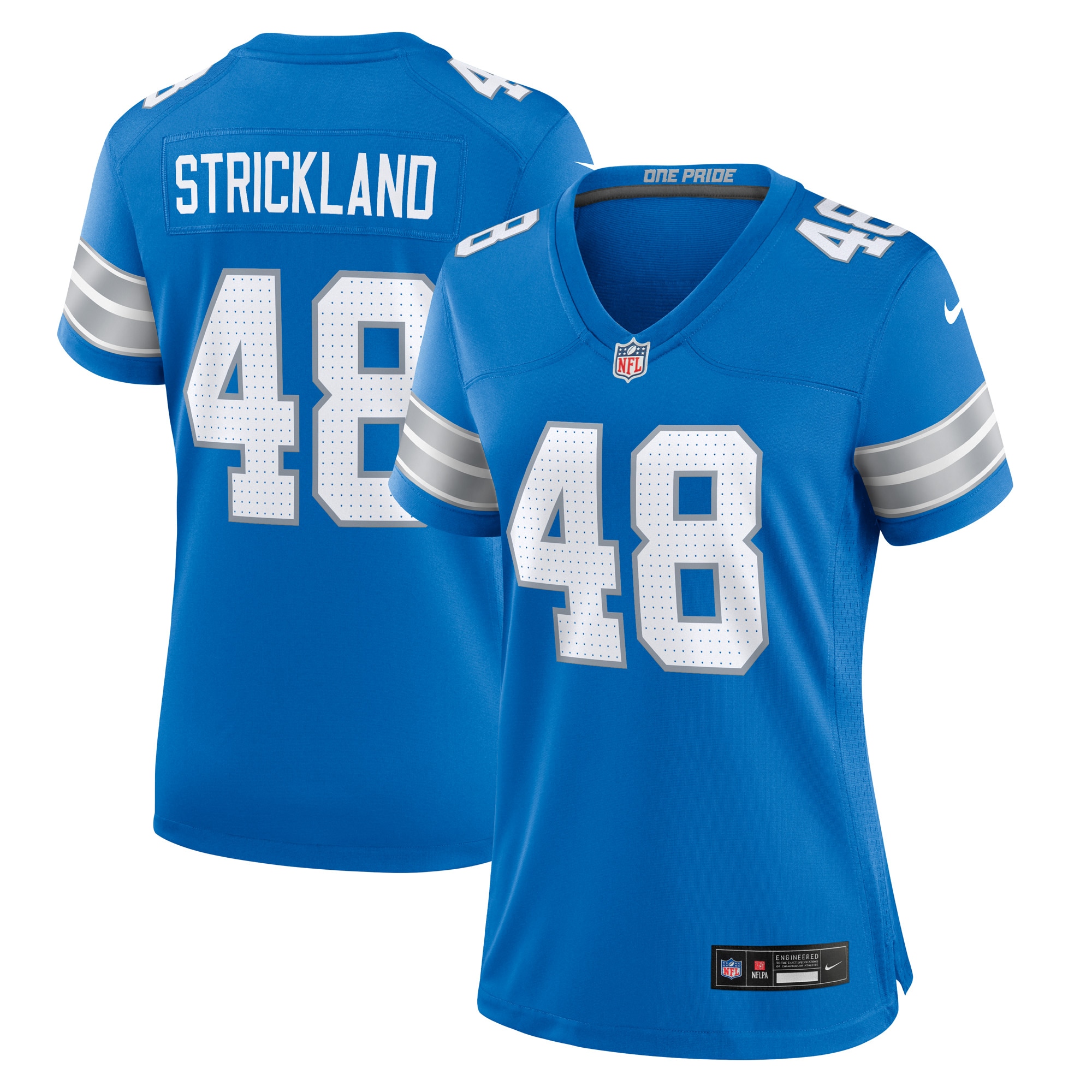 Women's Detroit Lions Loren Strickland Blue Game Jersey Js7776