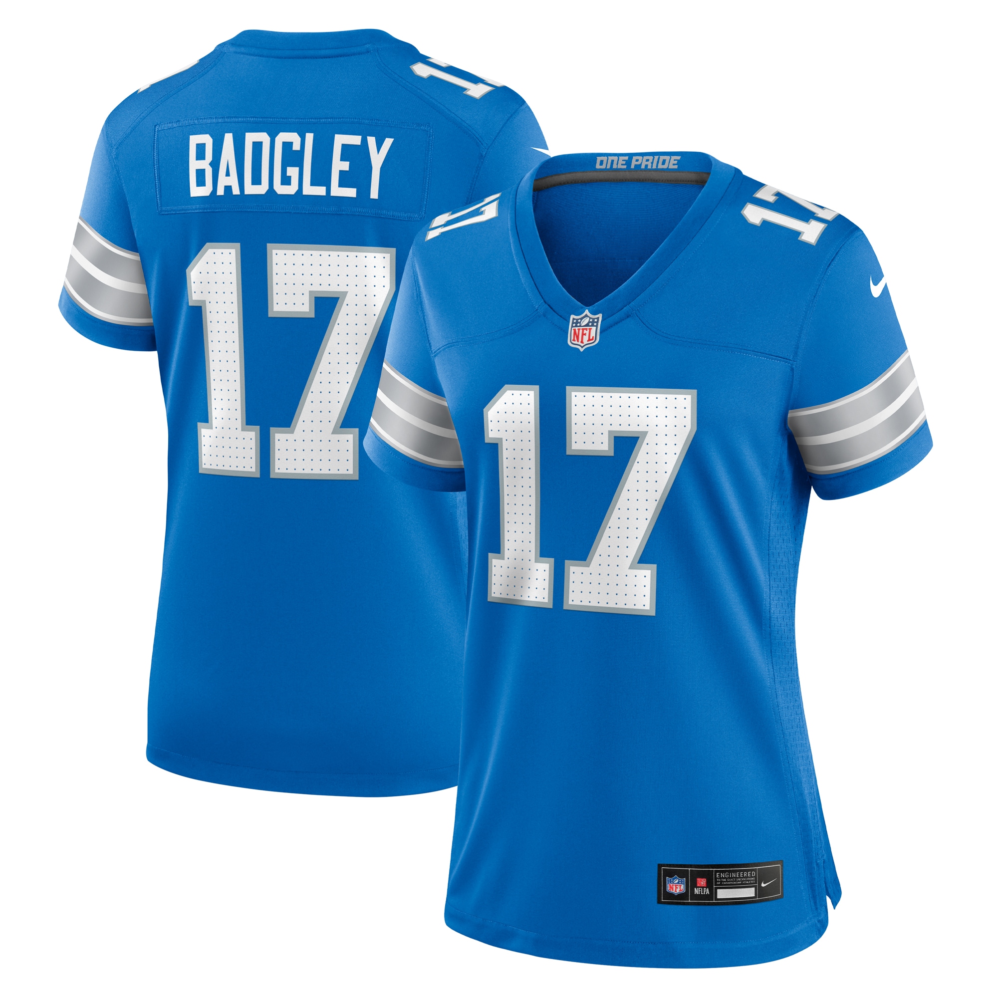 Women's Detroit Lions Michael Badgley Blue Team Game Jersey Js1481