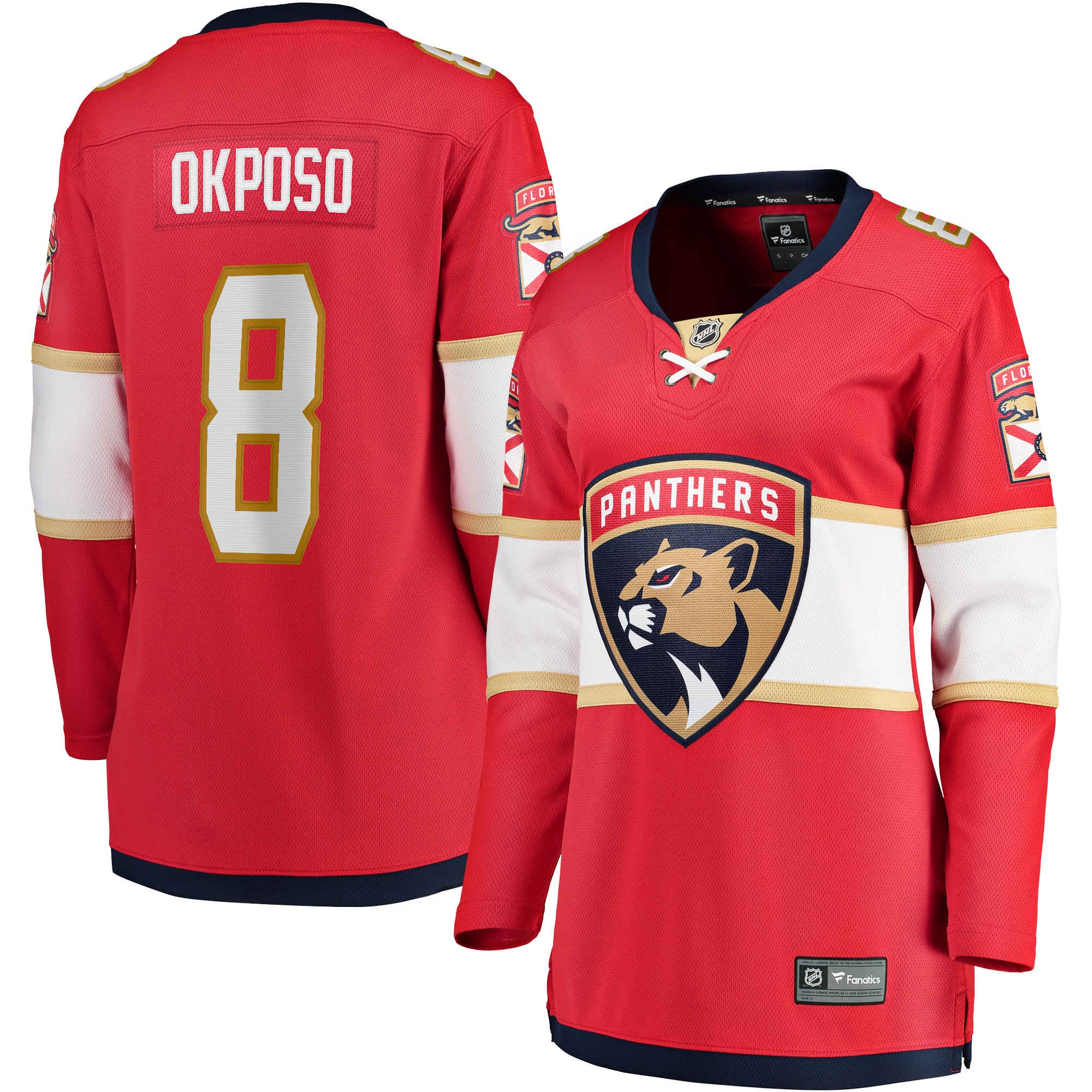Women's Florida Panthers Kyle Okposo Red Home Breakaway Player Jersey
