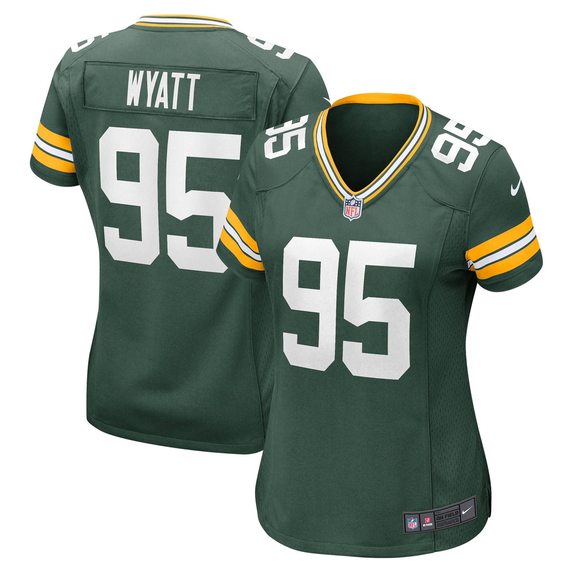 Women's Green Bay Packers Devonte Wyatt Green Player Game Jersey Js3825