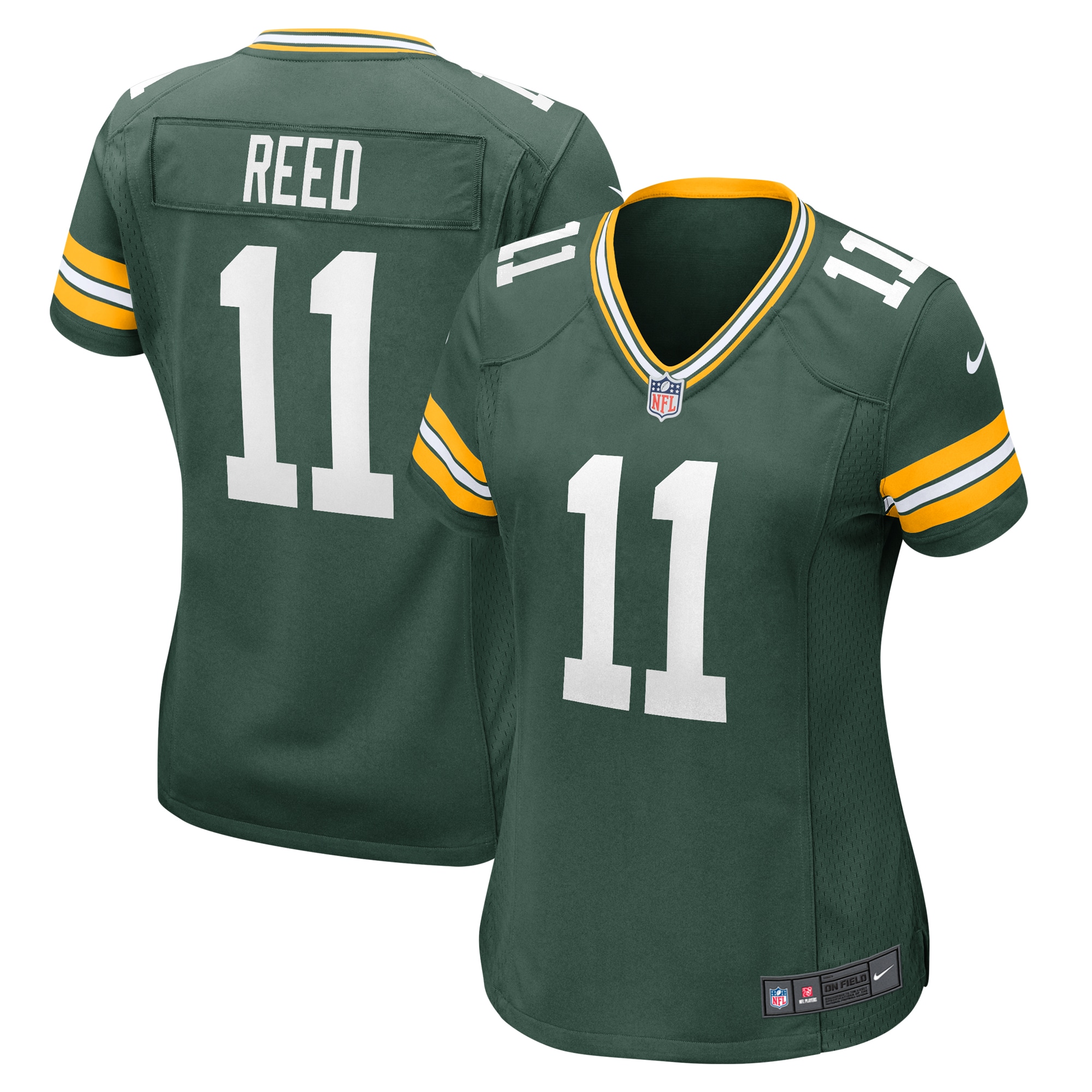 Women's Green Bay Packers Jayden Reed Green Game Jersey Js5322