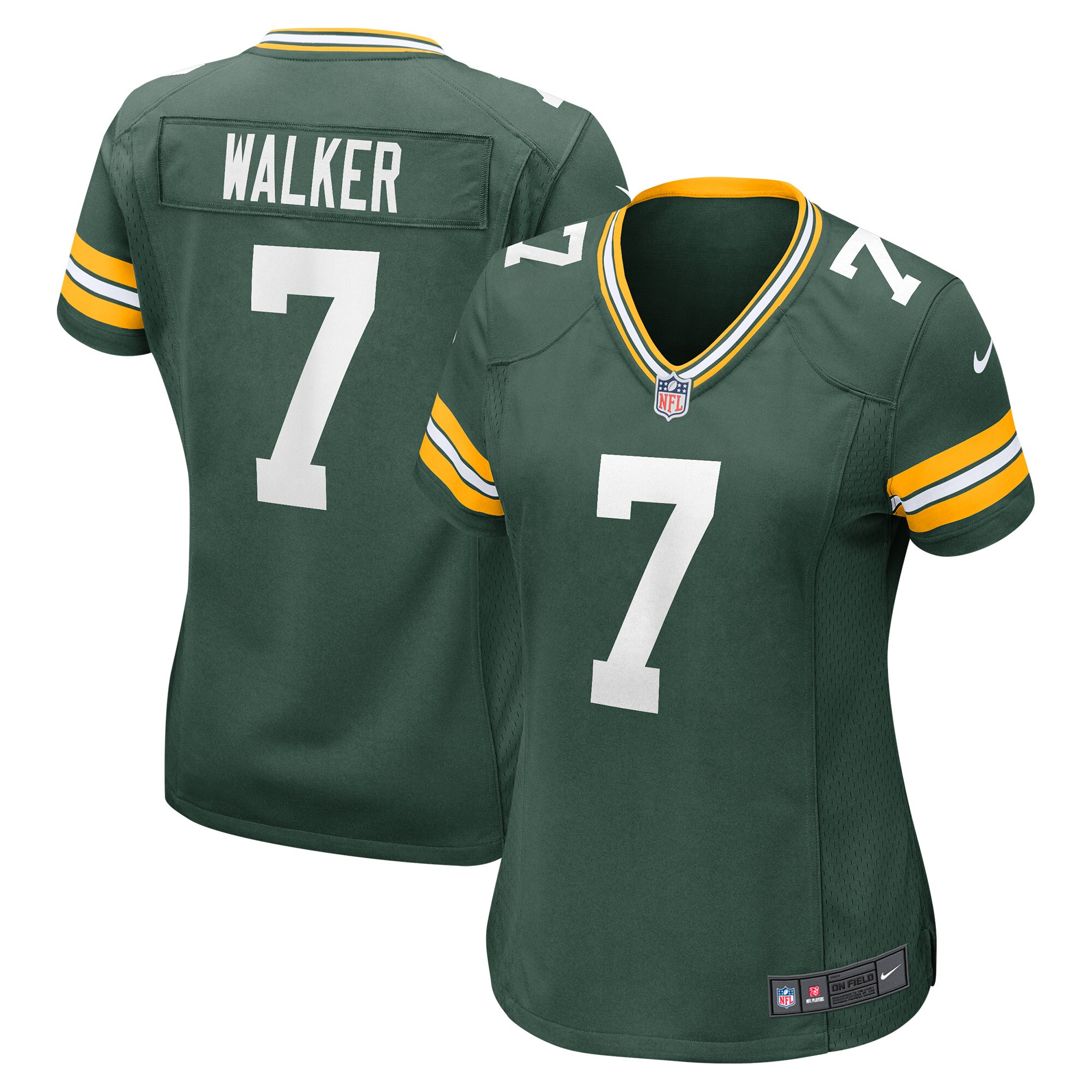 Women's Green Bay Packers Quay Walker Green Player Game Jersey Js2791