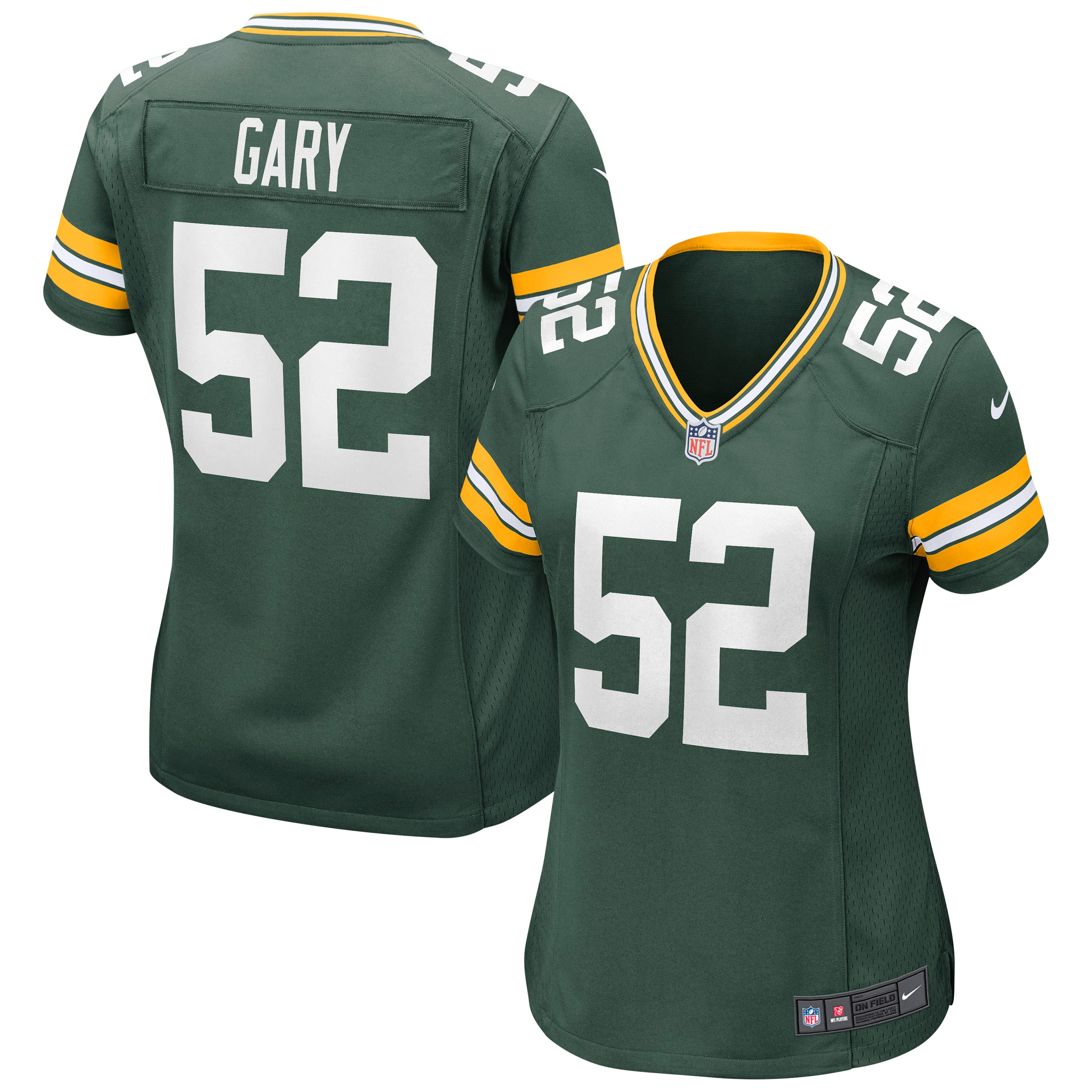 Women's Green Bay Packers Rashan Gary Green Game Jersey Js4585