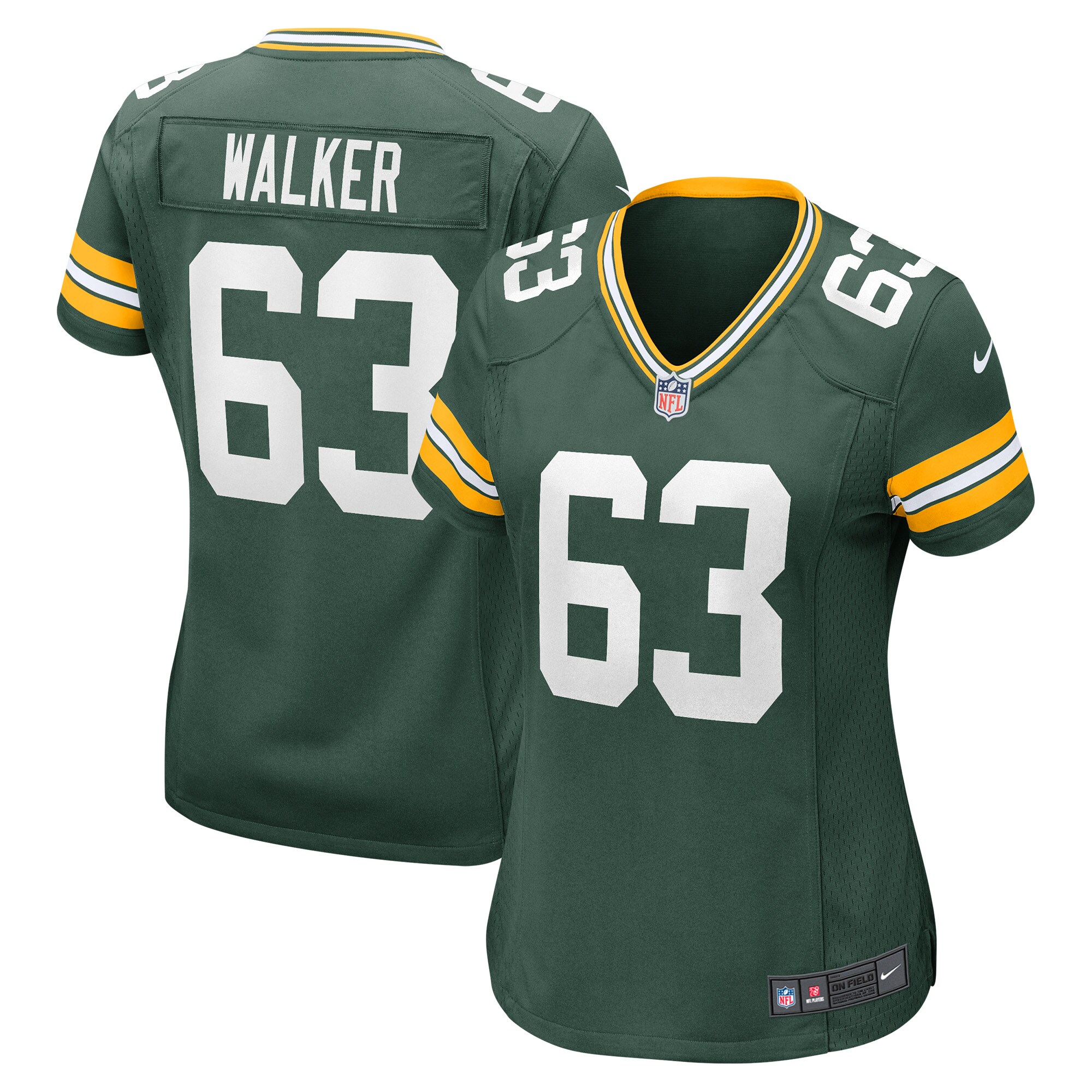Women's Green Bay Packers Rasheed Walker Green Player Game Jersey Js6856