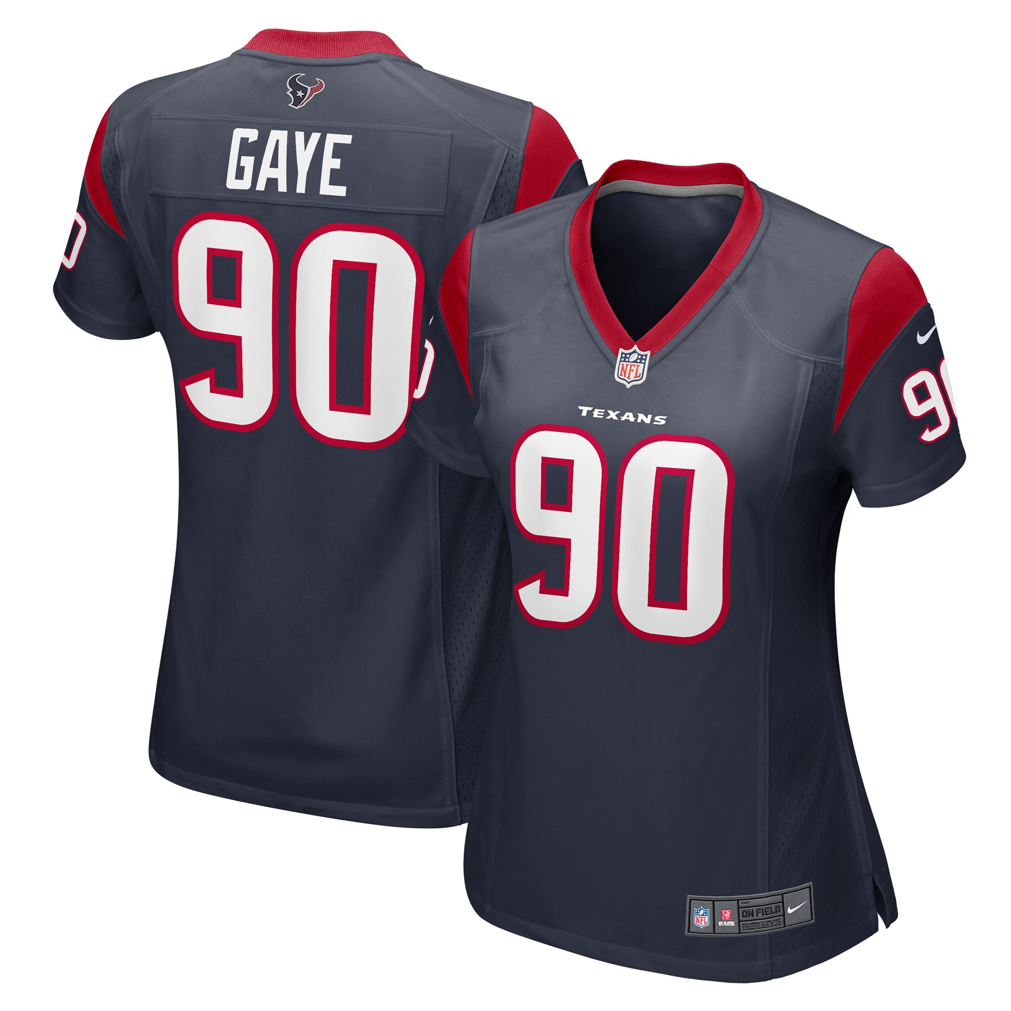 Women's Houston Texans Ali Gaye Navy Team Game Jersey Js7921