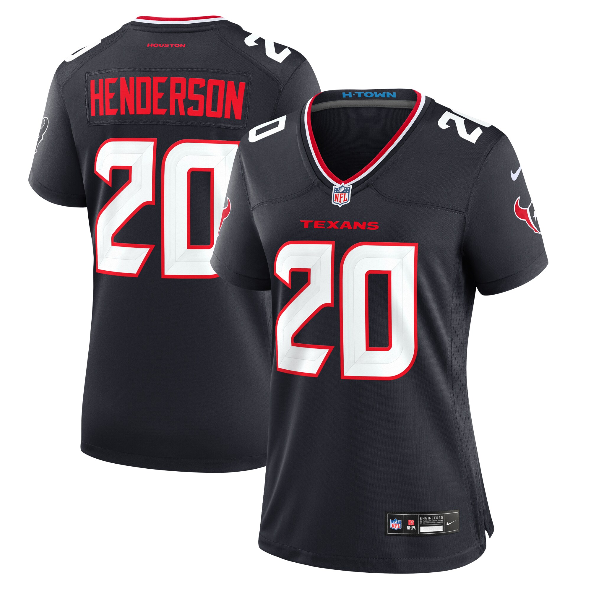 Women's Houston Texans C.j. Henderson Navy Team Game Jersey Js9126