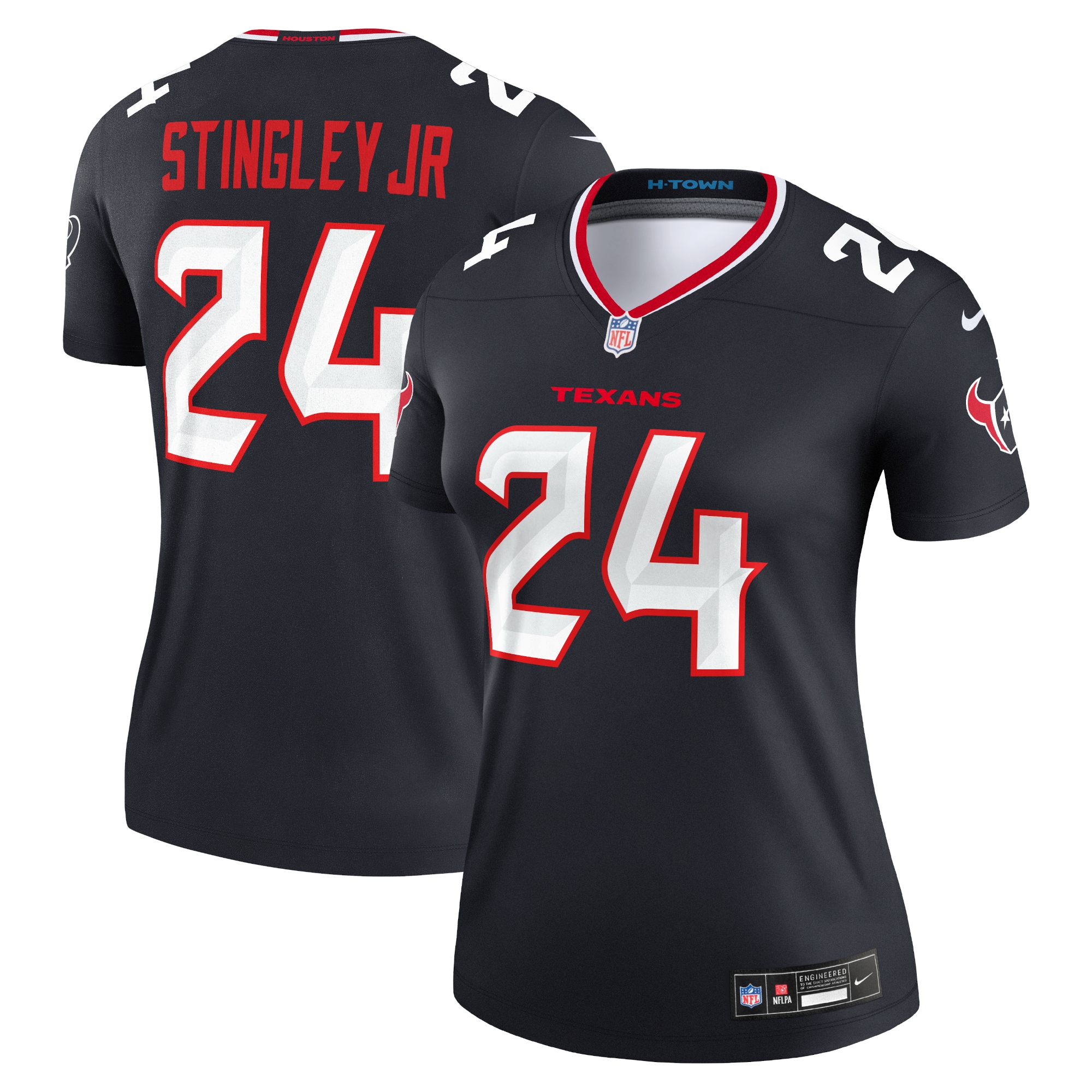 Women's Houston Texans Derek Stingley Jr. Navy Legend Player Performance Top Js9122