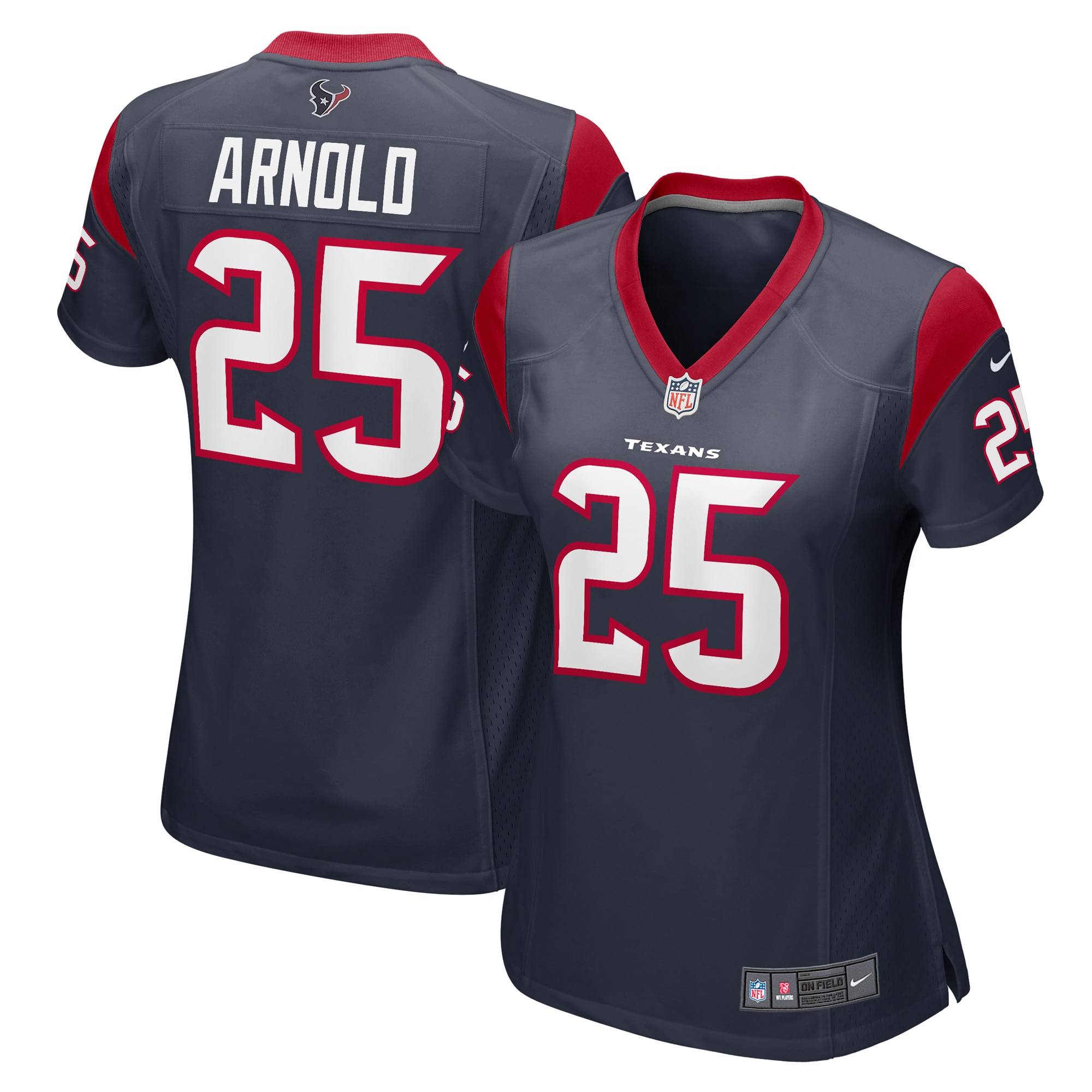 Women's Houston Texans Grayland Arnold Navy Team Game Jersey Js3637
