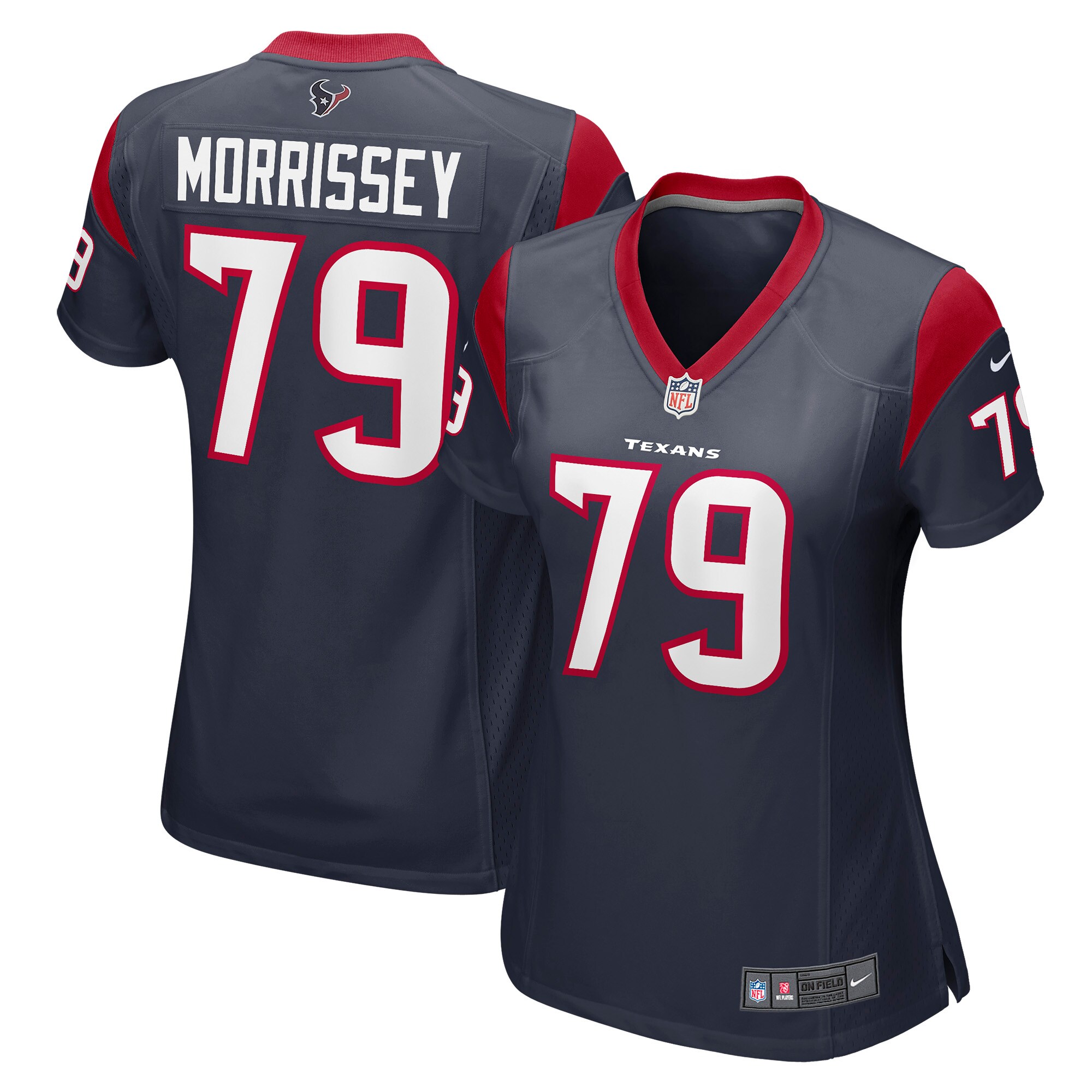 Women's Houston Texans Jimmy Morrissey Navy Game Jersey Js8318