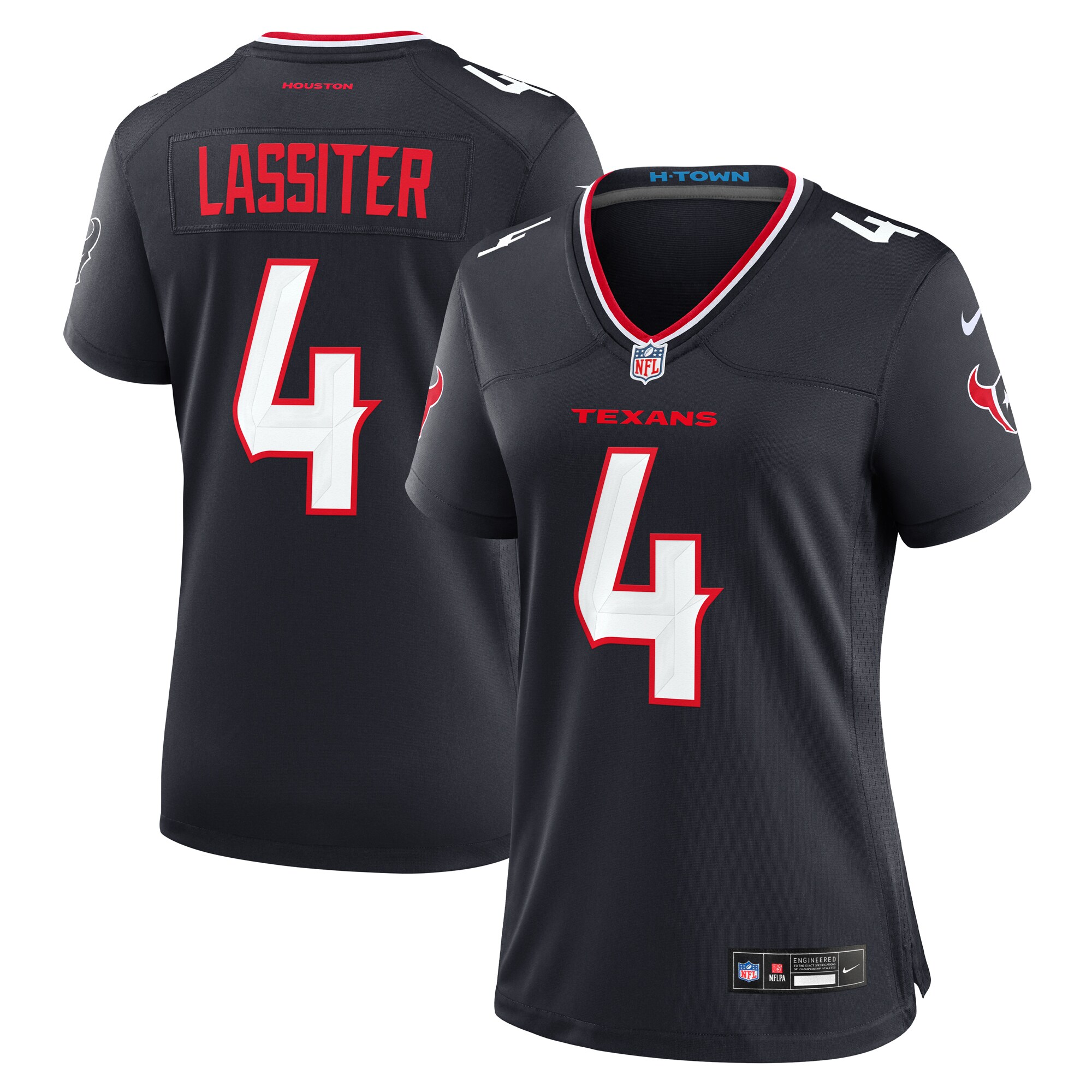 Women's Houston Texans Kamari Lassiter Navy Team Game Jersey Js7119