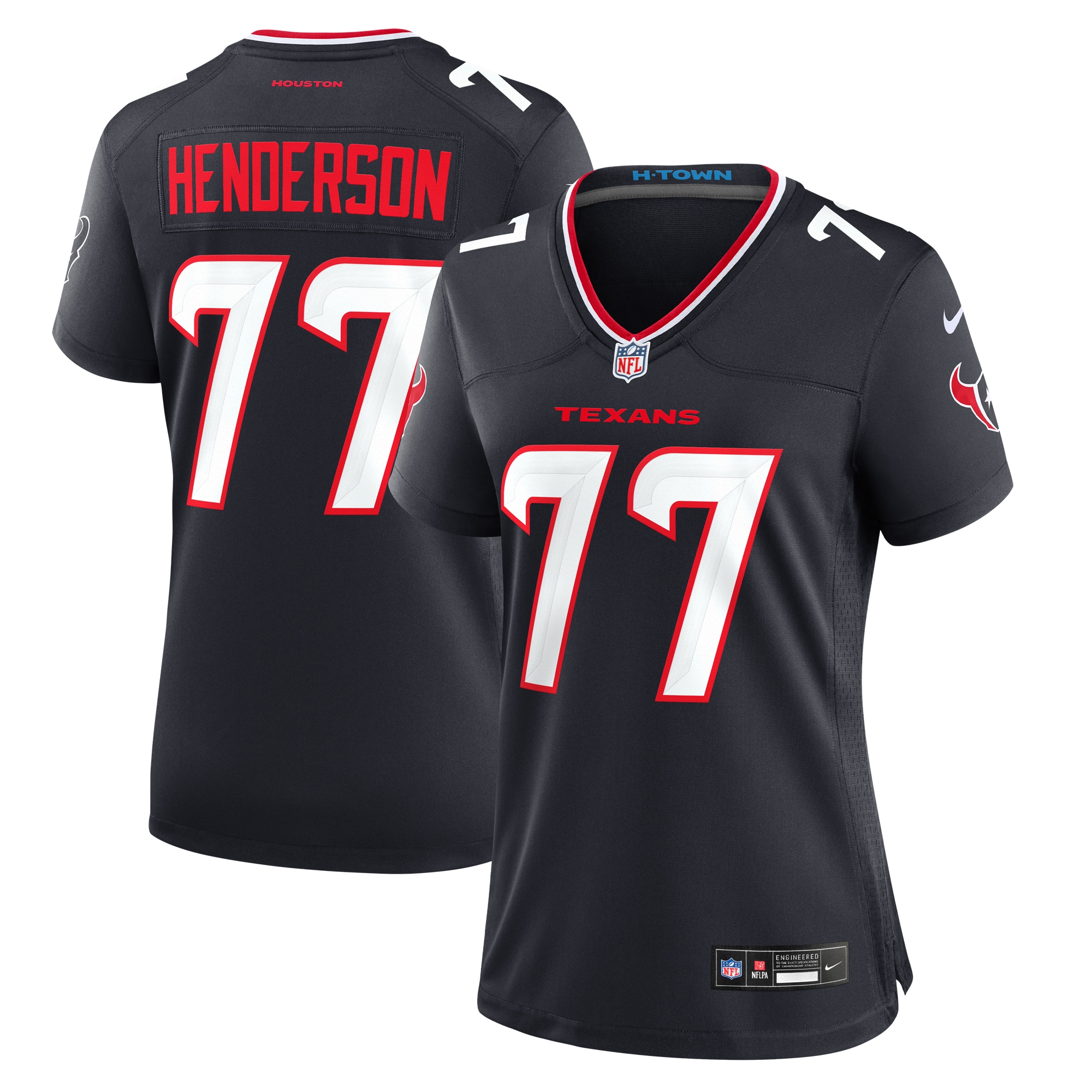 Women's Houston Texans Ladarius Henderson Navy Game Jersey Js6712