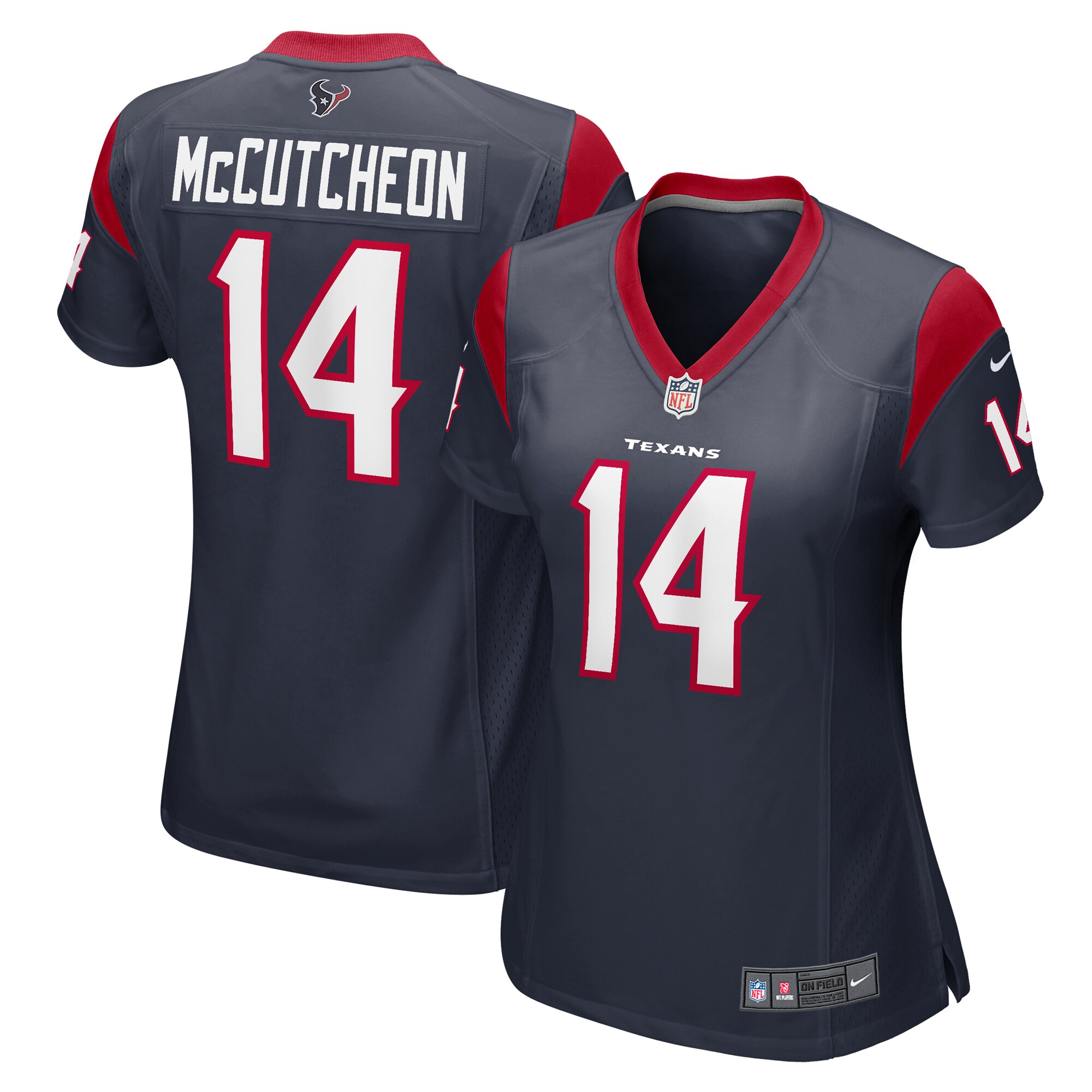 Women's Houston Texans Lance Mccutcheon Navy Team Game Jersey Js4639