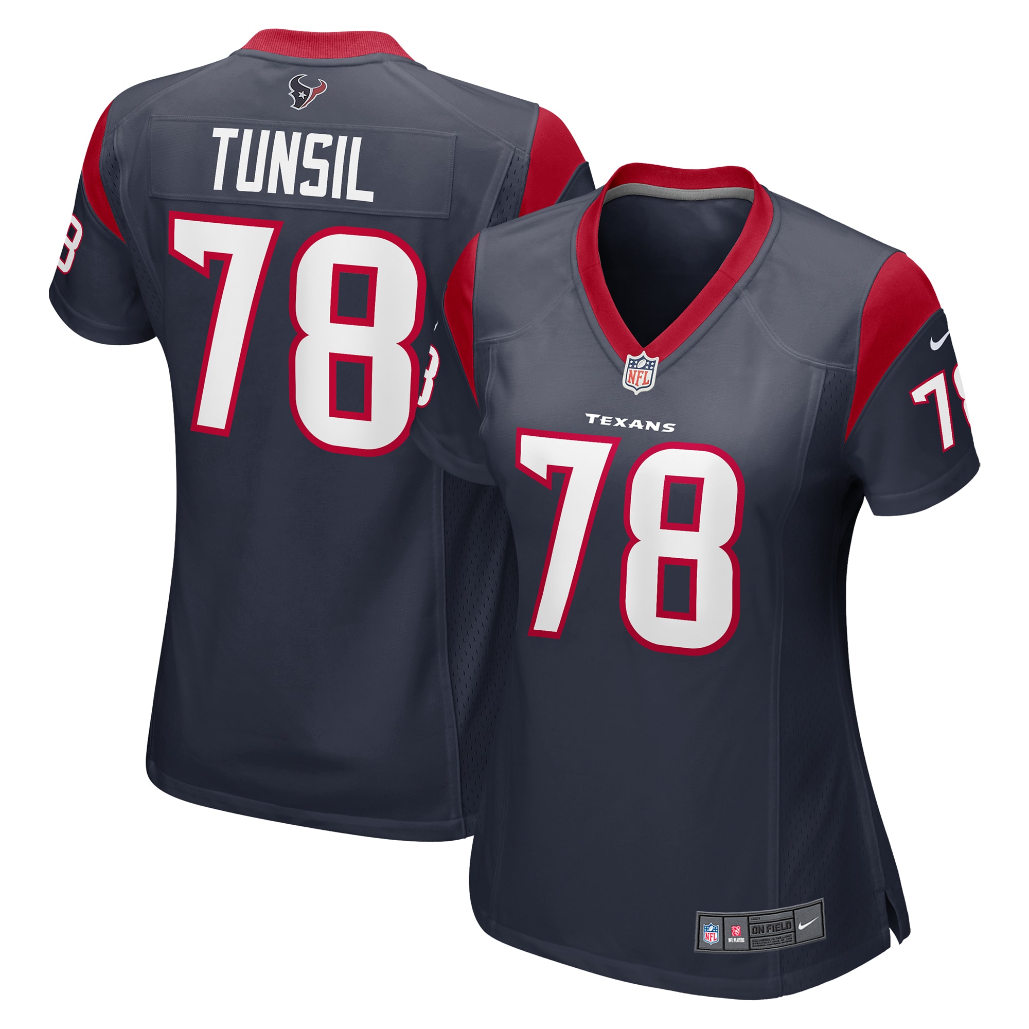 Women's Houston Texans Laremy Tunsil Navy Game Jersey Js4273