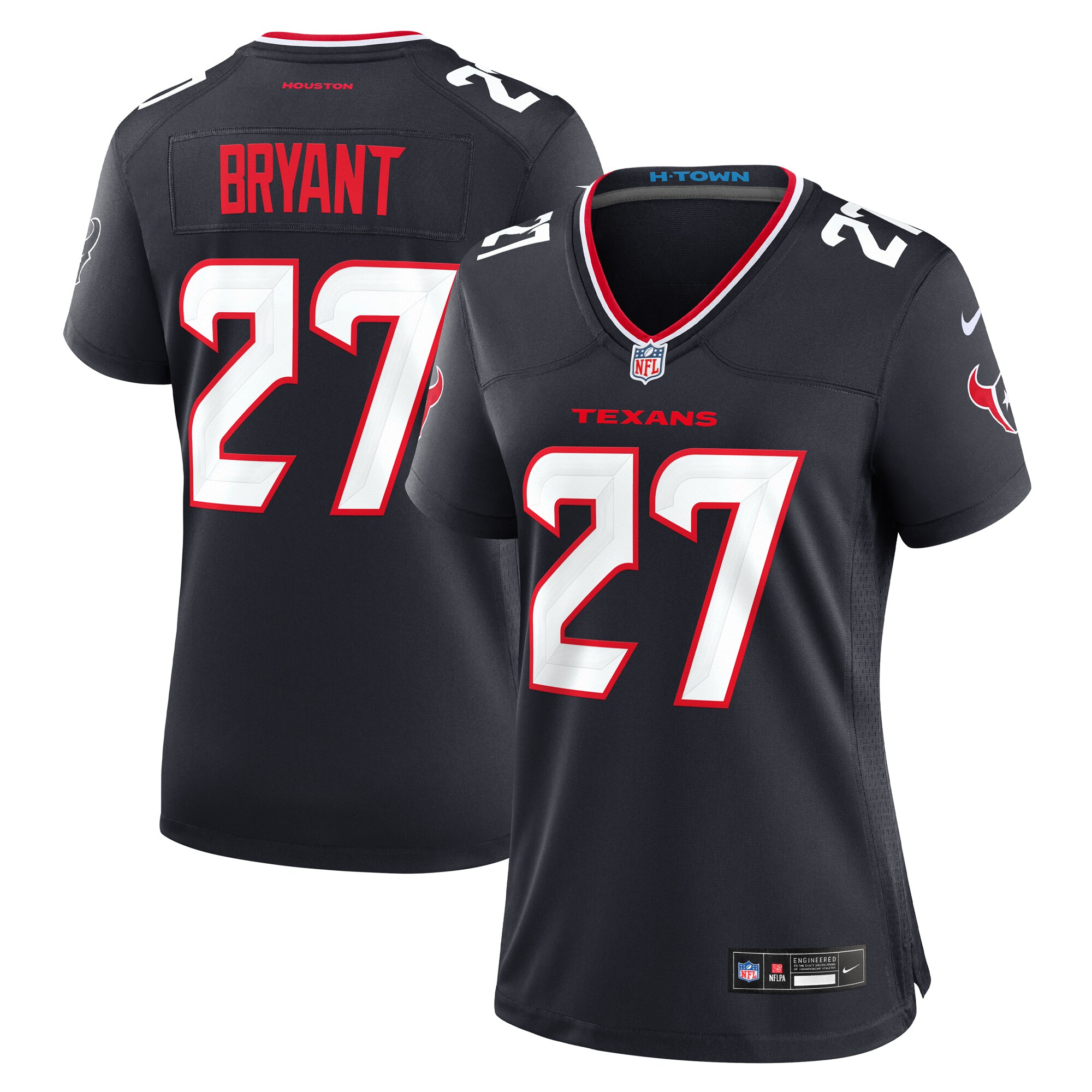 Women's Houston Texans Myles Bryant Navy Team Game Jersey Js5161