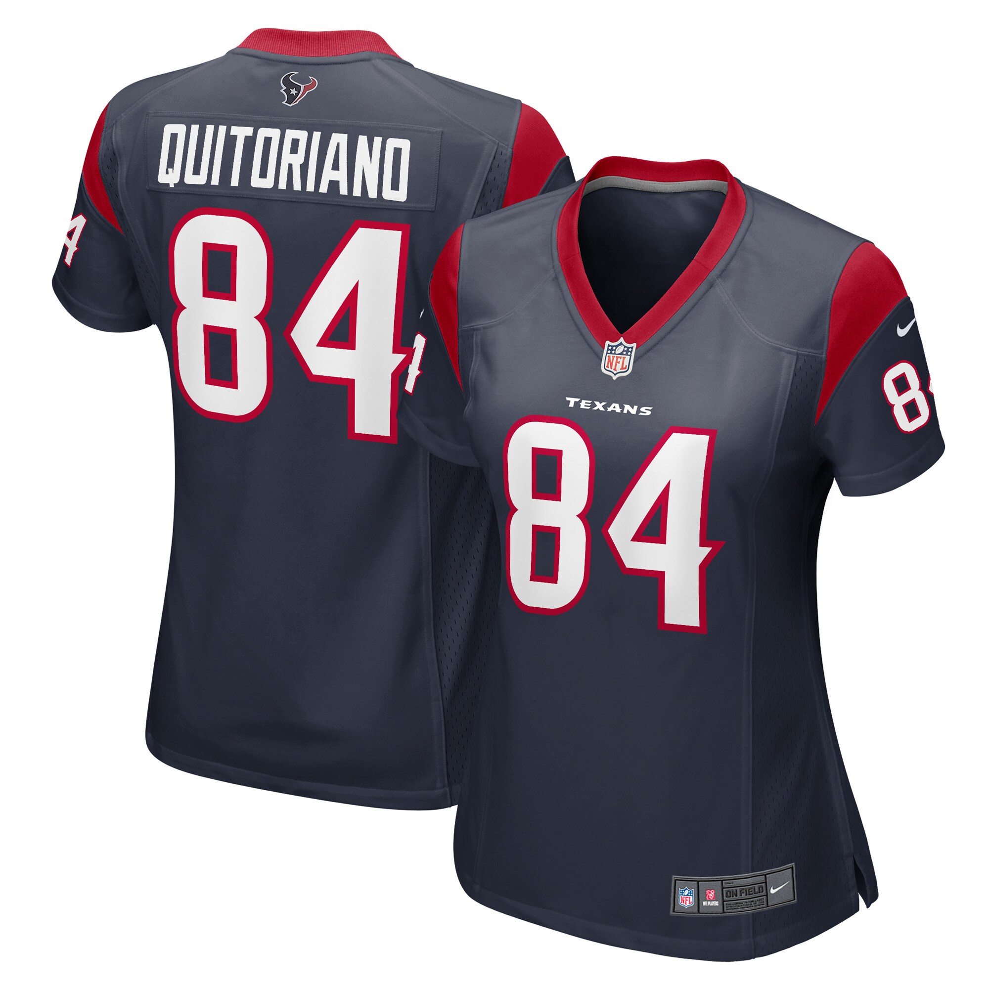 Women's Houston Texans Teagan Quitoriano Navy Game Player Jersey Js8749