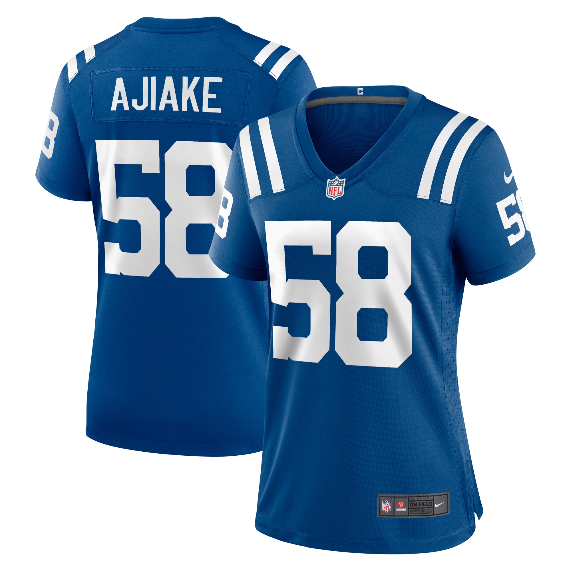 Women's Indianapolis Colts Austin Ajiake Royal Game Jersey Js5793