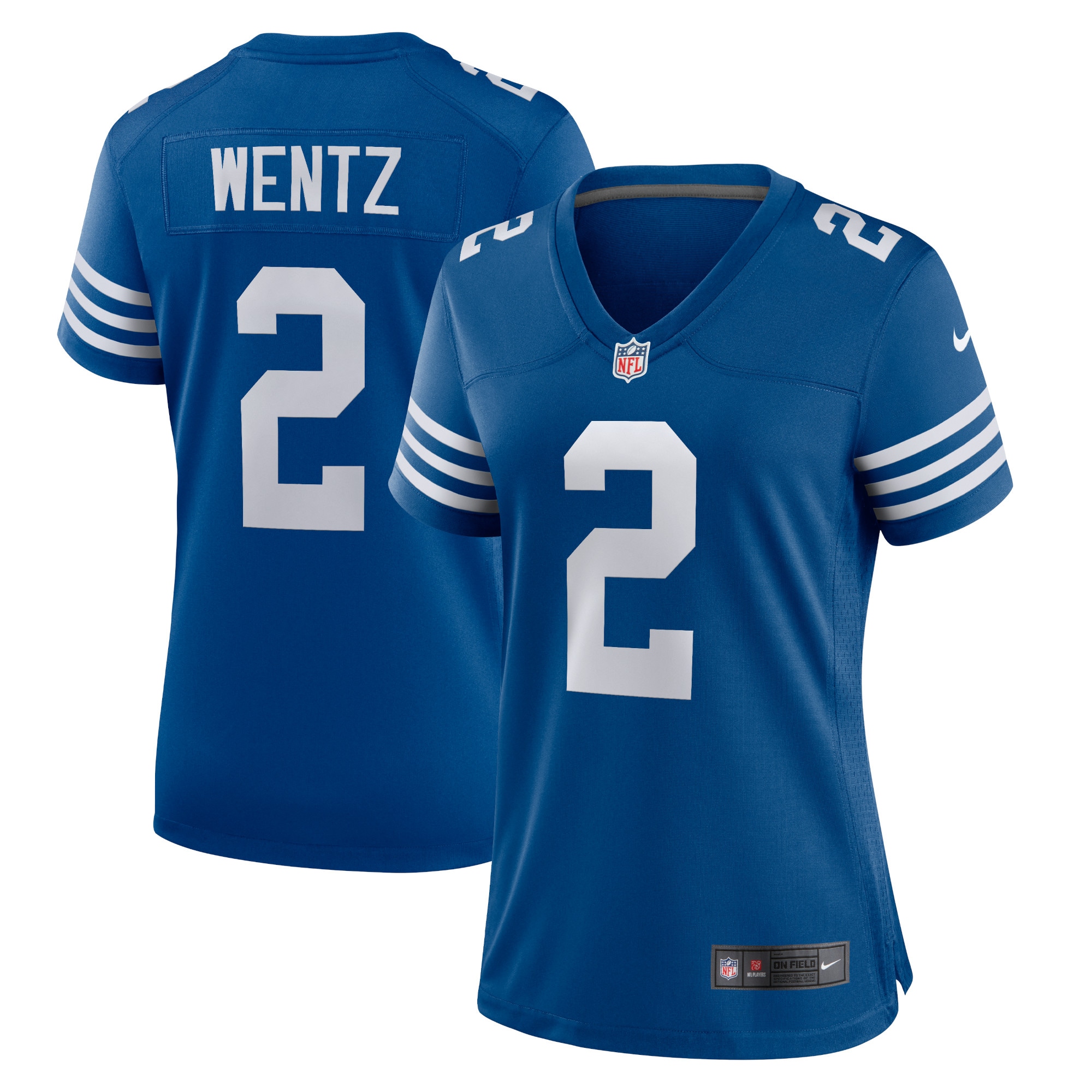 Women's Indianapolis Colts Carson Wentz Royal Alternate Game Jersey Js2889