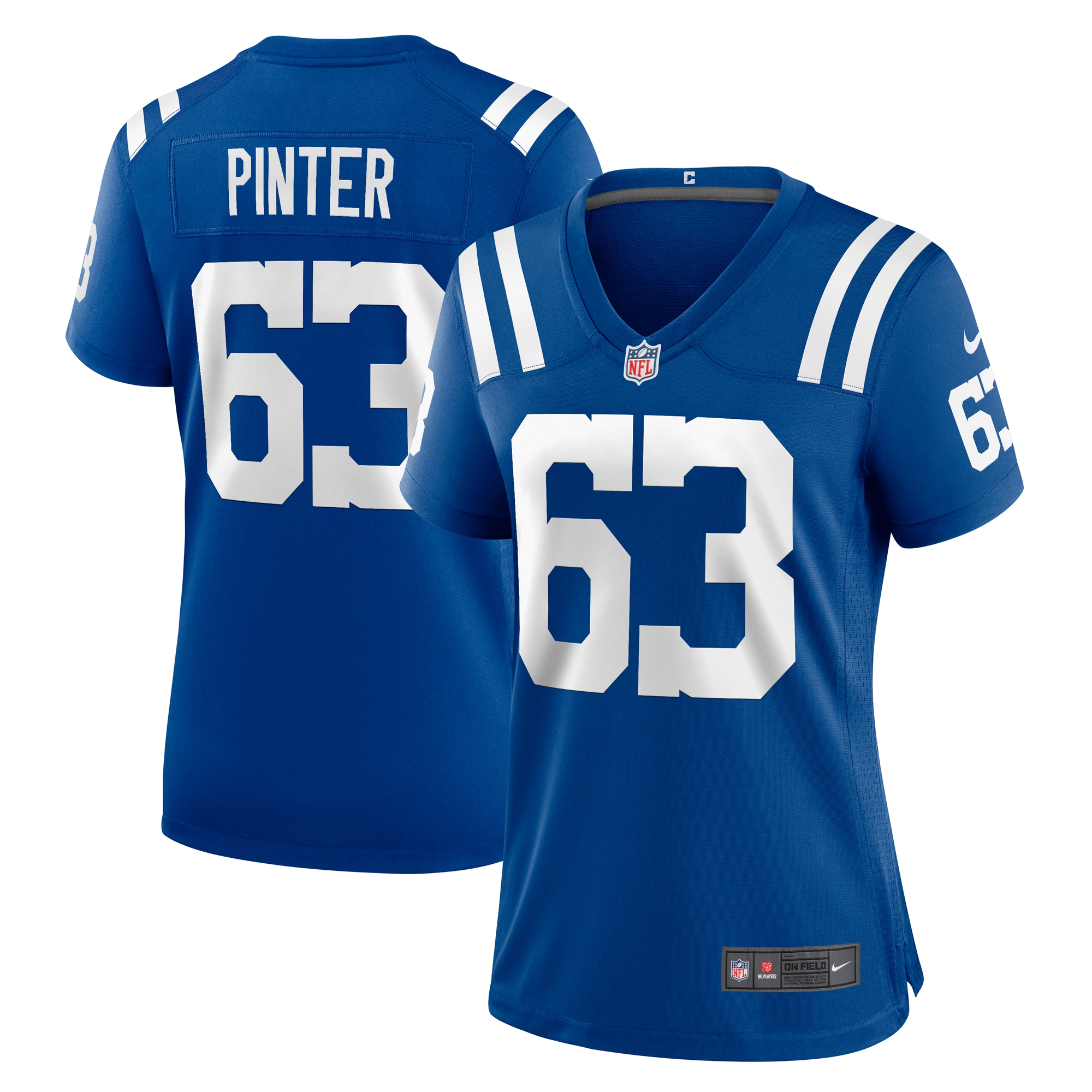 Women's Indianapolis Colts Danny Pinter Royal Game Jersey Js2649