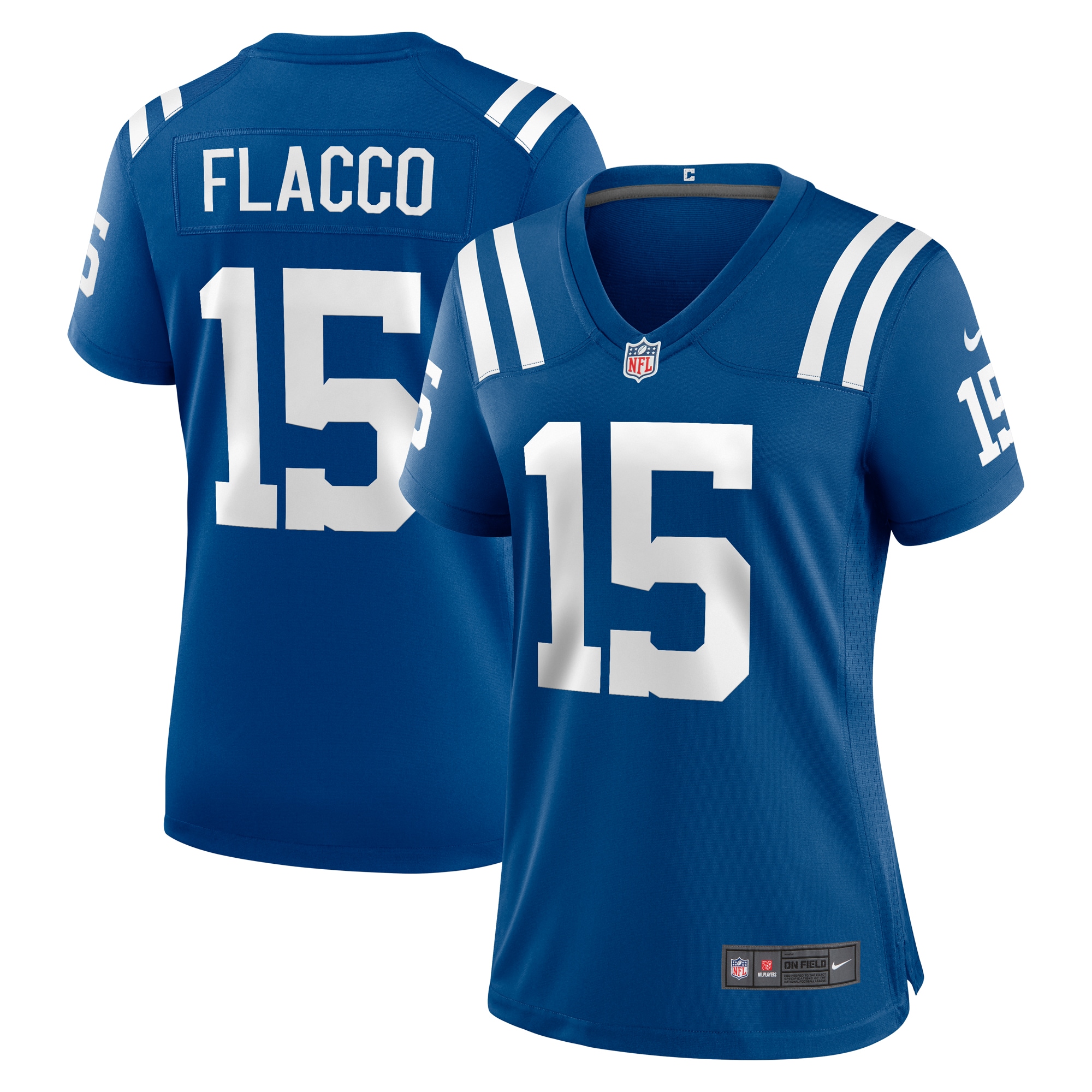 Women's Indianapolis Colts Joe Flacco Royal Game Jersey Js7303