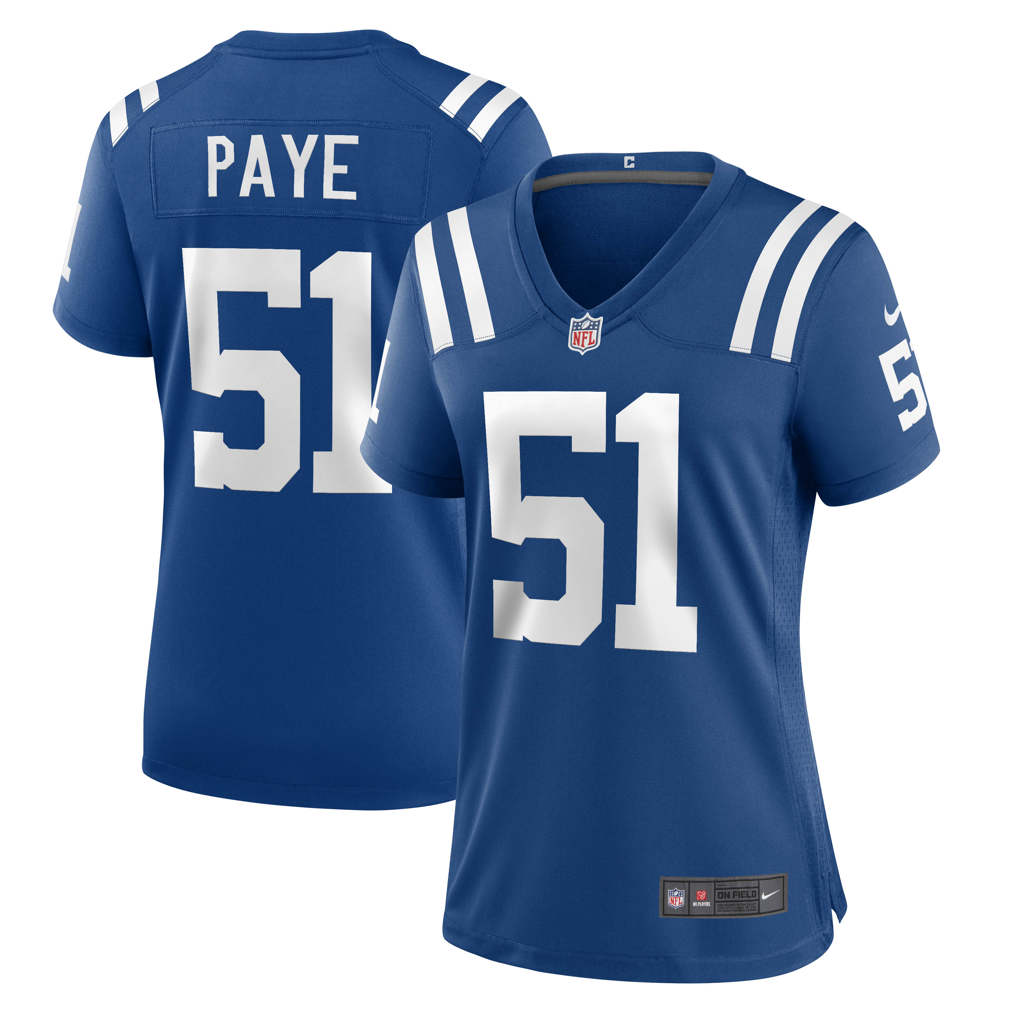 Women's Indianapolis Colts Kwity Paye Royal Game Jersey Js5452
