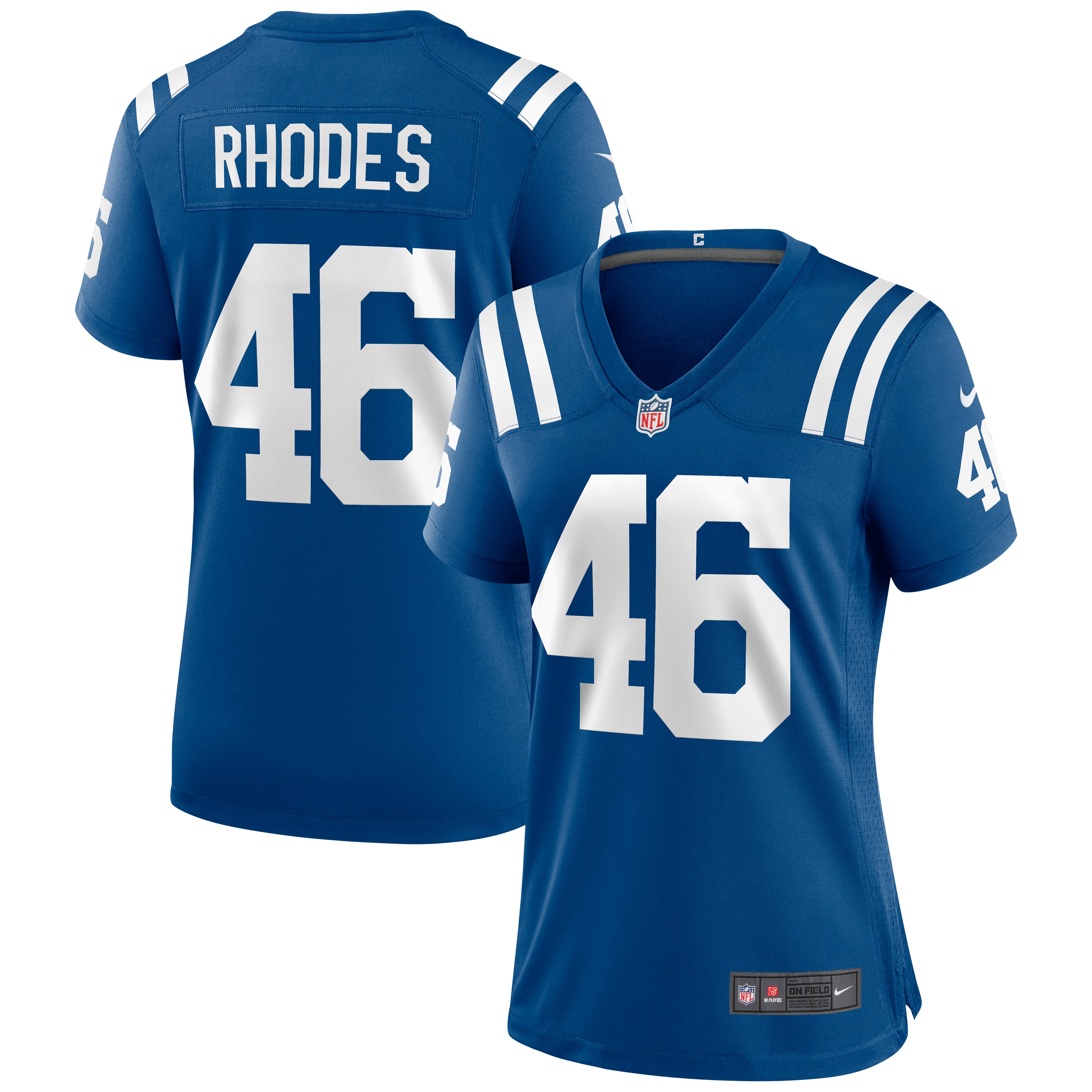 Women's Indianapolis Colts Luke Rhodes Royal Game Jersey Js3953