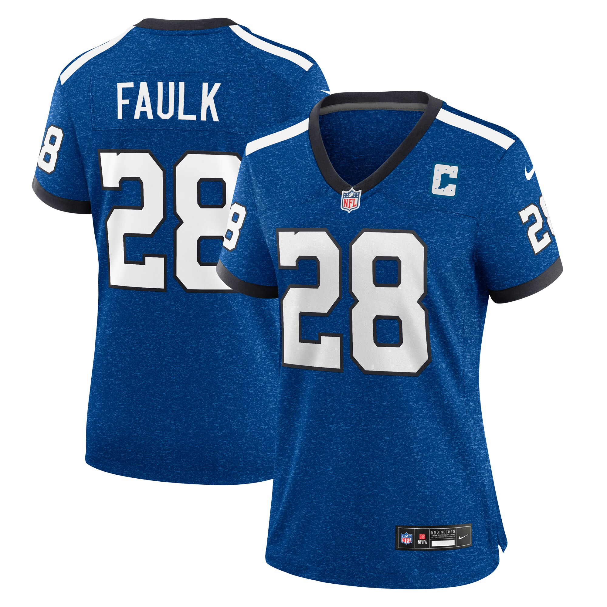 Women's Indianapolis Colts Marshall Faulk Royal Indiana Nights Alternate Game Jersey Js1886