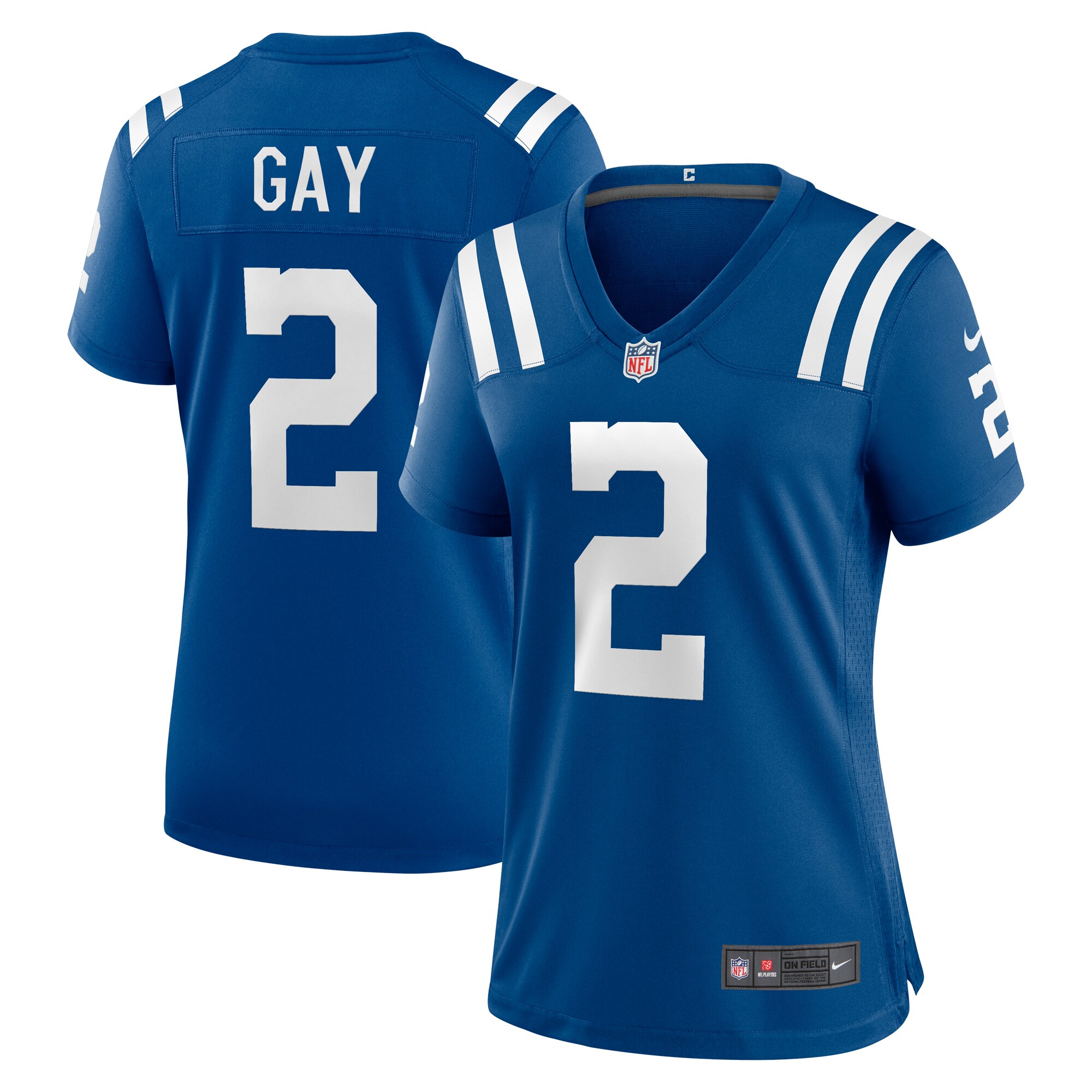 Women's Indianapolis Colts Matt Gay Royal Game Player Jersey Js8002