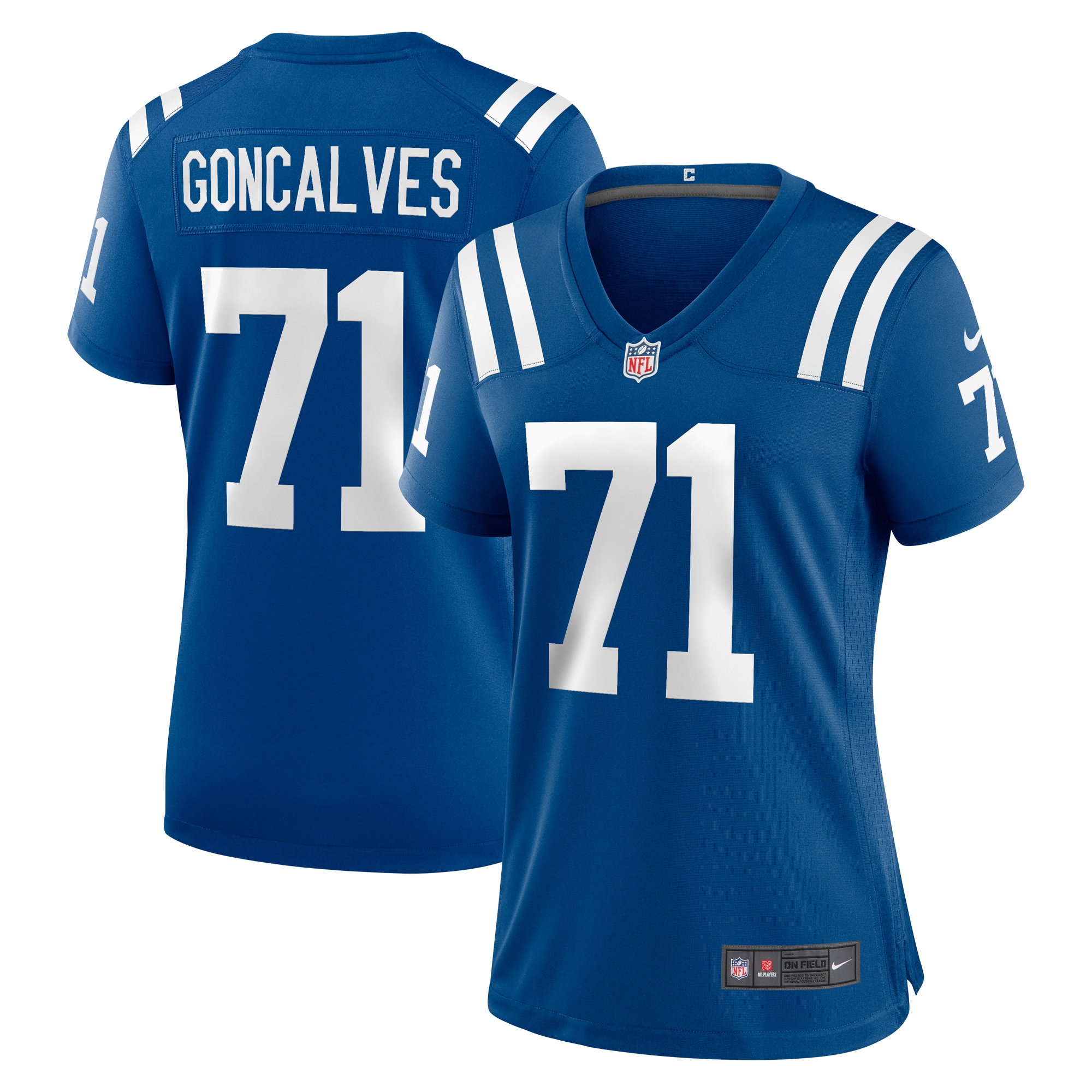 Women's Indianapolis Colts Matt Goncalves Royal Game Jersey Js2378