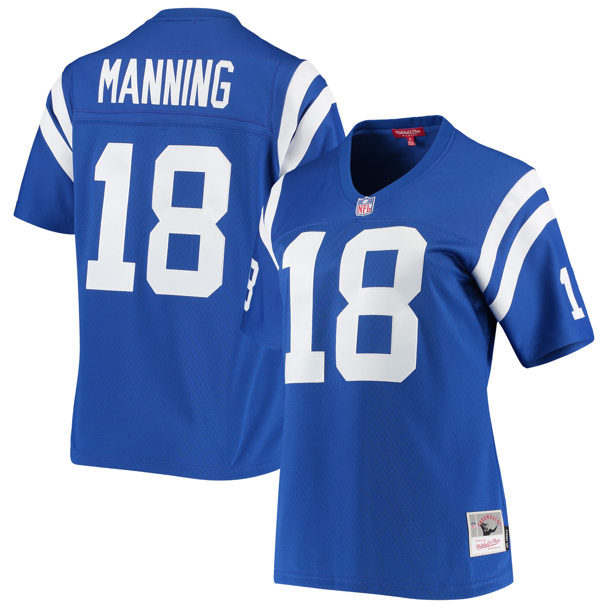 Women's Indianapolis Colts Peyton Manning Mitchell & Ness Royal 1998 Legacy Jersey Js2616