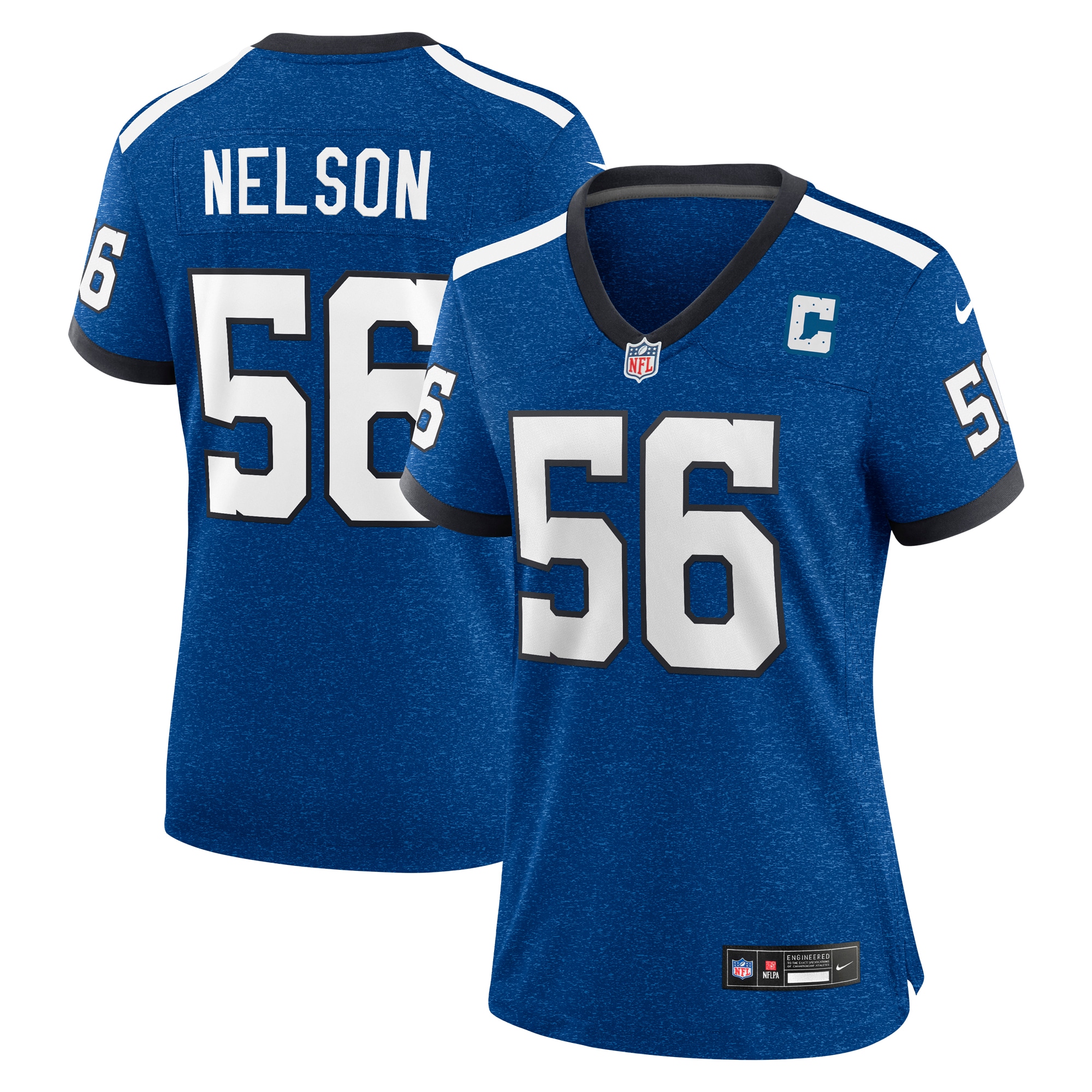 Women's Indianapolis Colts Quenton Nelson Royal Indiana Nights Alternate Game Jersey Js9264