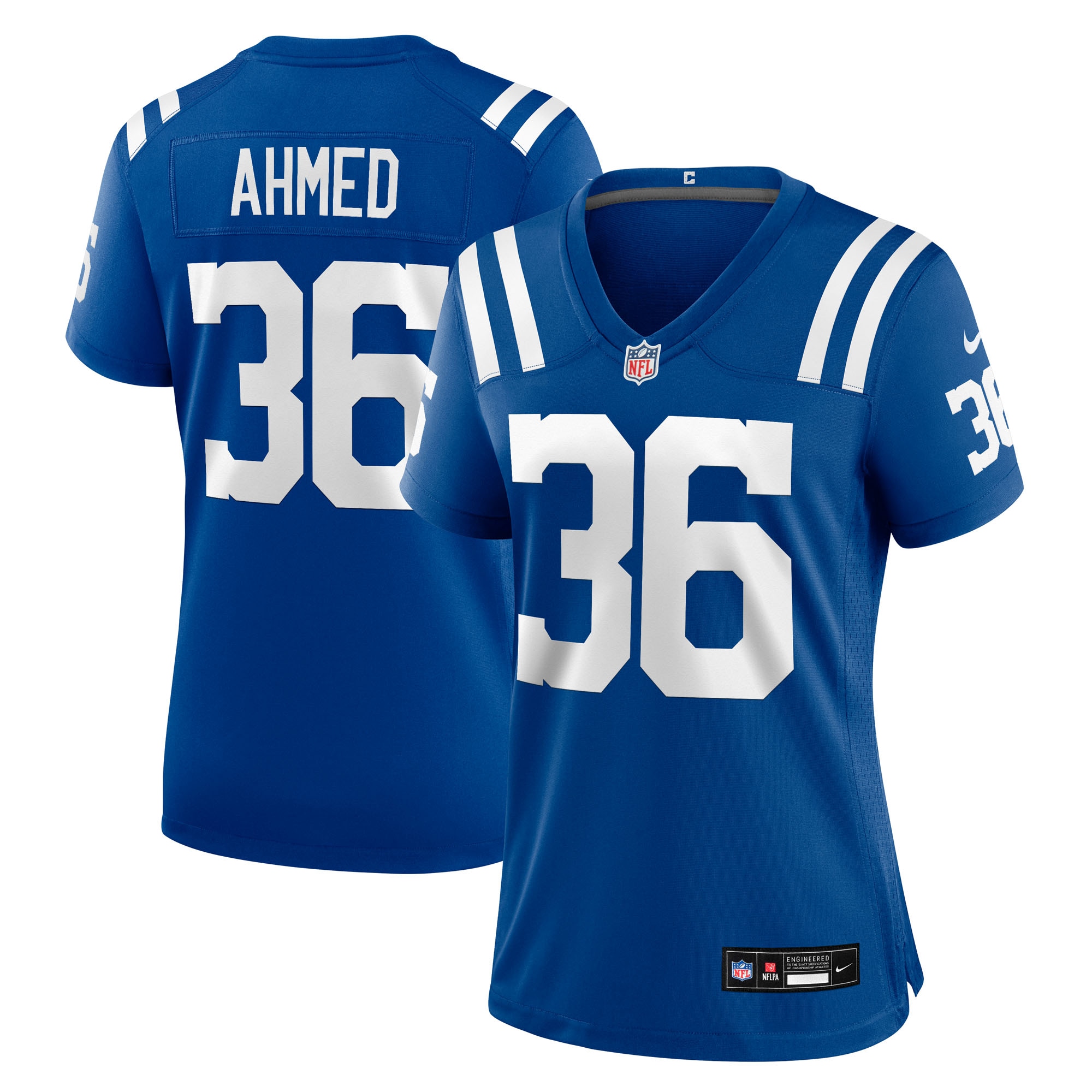 Women's Indianapolis Colts Salvon Ahmed Royal Team Game Jersey Js9258