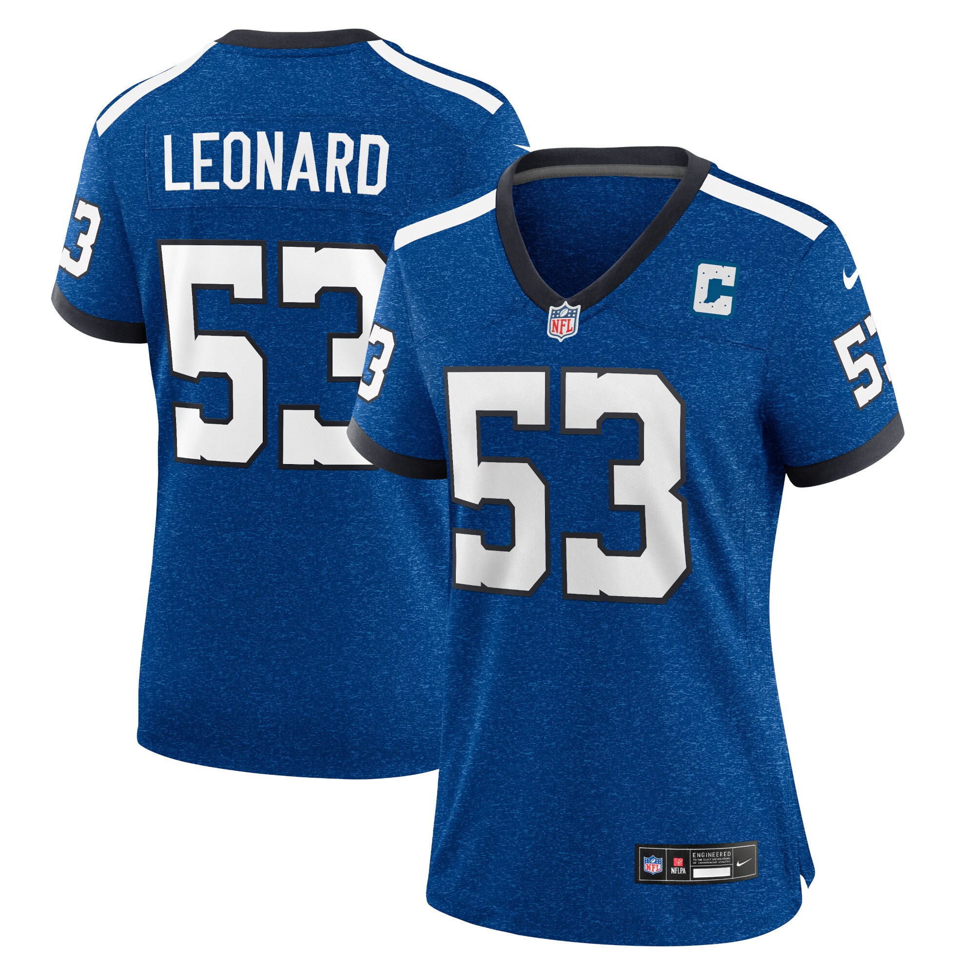 Women's Indianapolis Colts Shaquille Leonard Blue Player Jersey Js9079