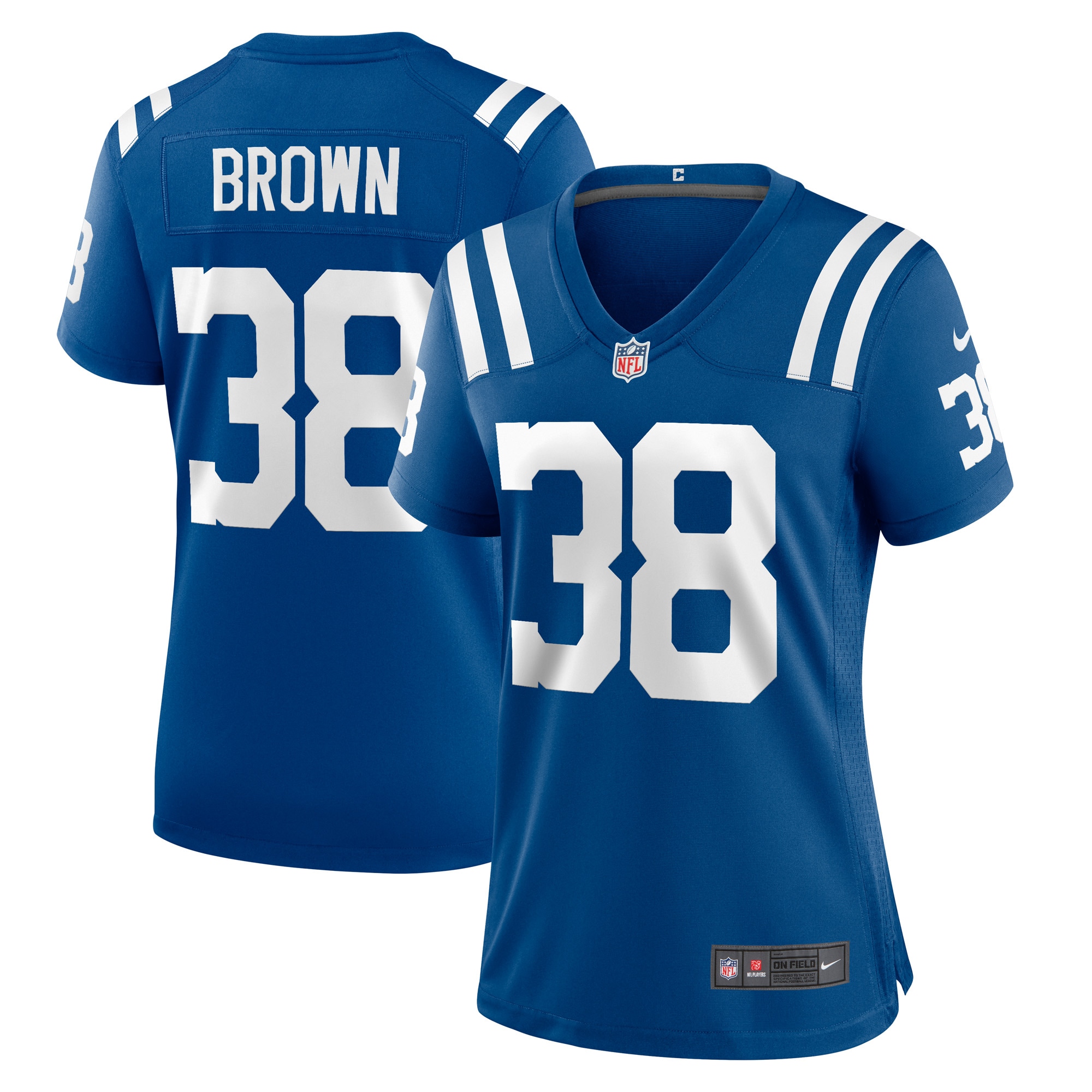 Women's Indianapolis Colts Tony Brown Royal Player Game Jersey Js2797