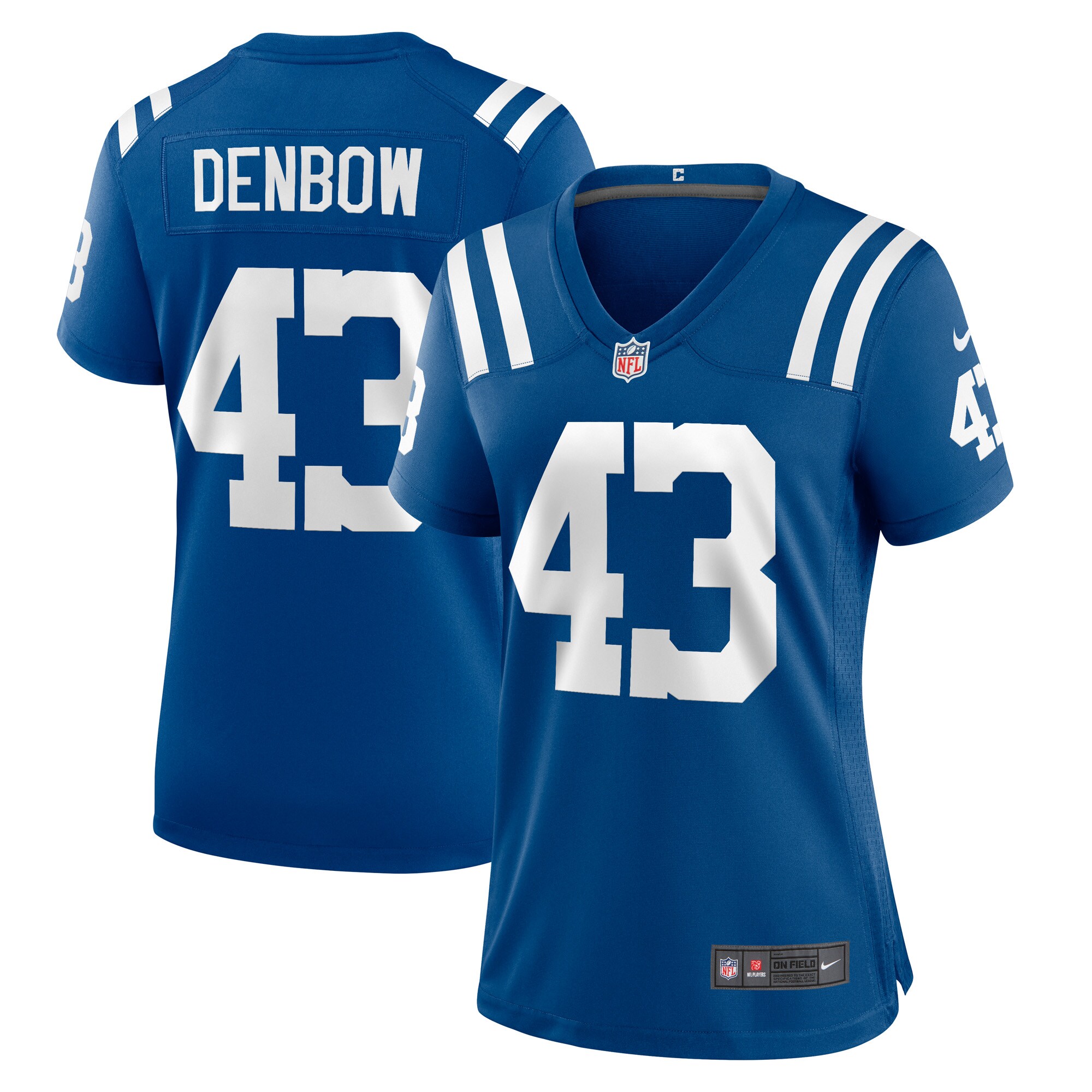Women's Indianapolis Colts Trevor Denbow Royal Game Player Jersey Js7308