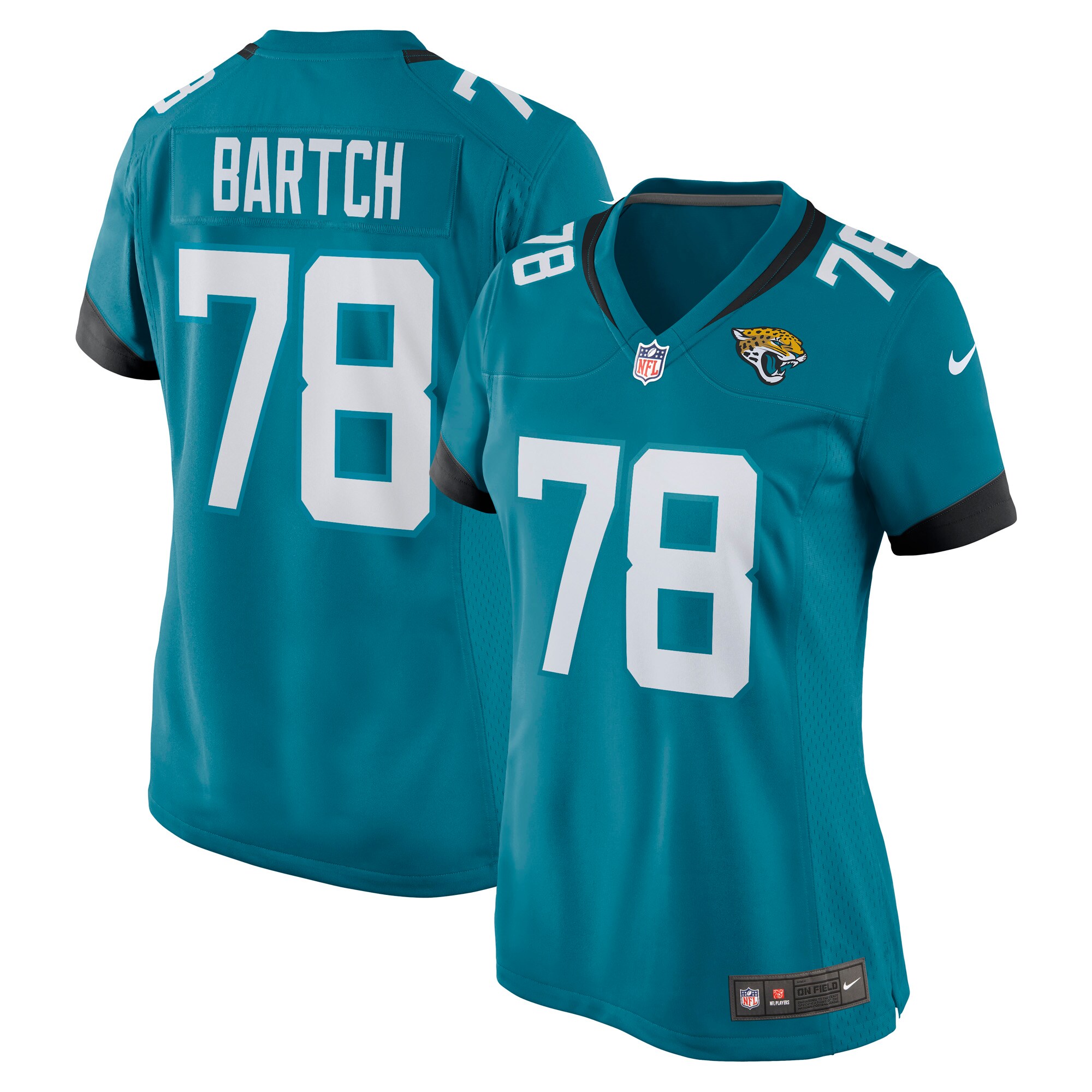 Women's Jacksonville Jaguars Ben Bartch Teal Game Jersey Js3575