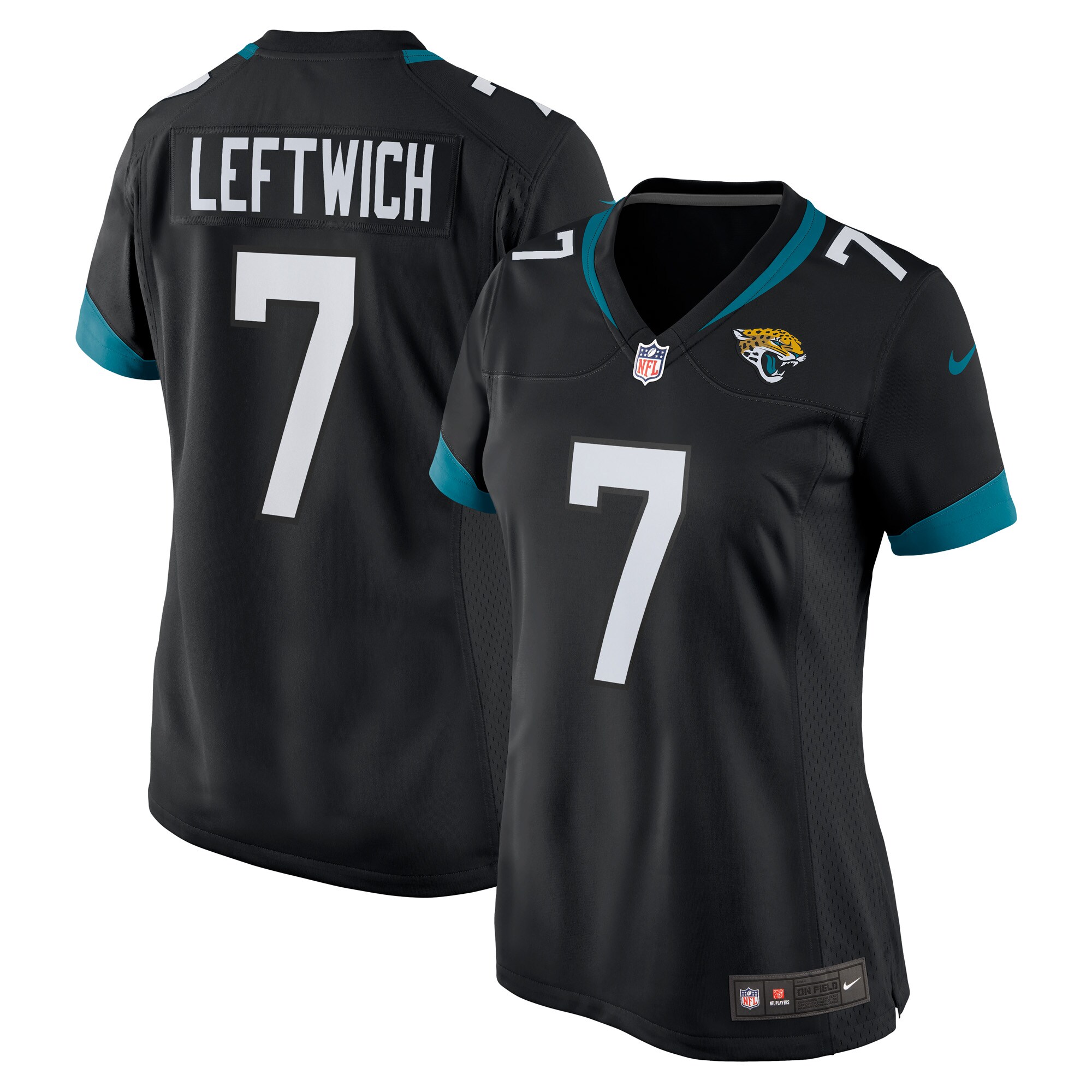 Women's Jacksonville Jaguars Byron Leftwich Black Alternate Retired Player Game Jersey Js5084
