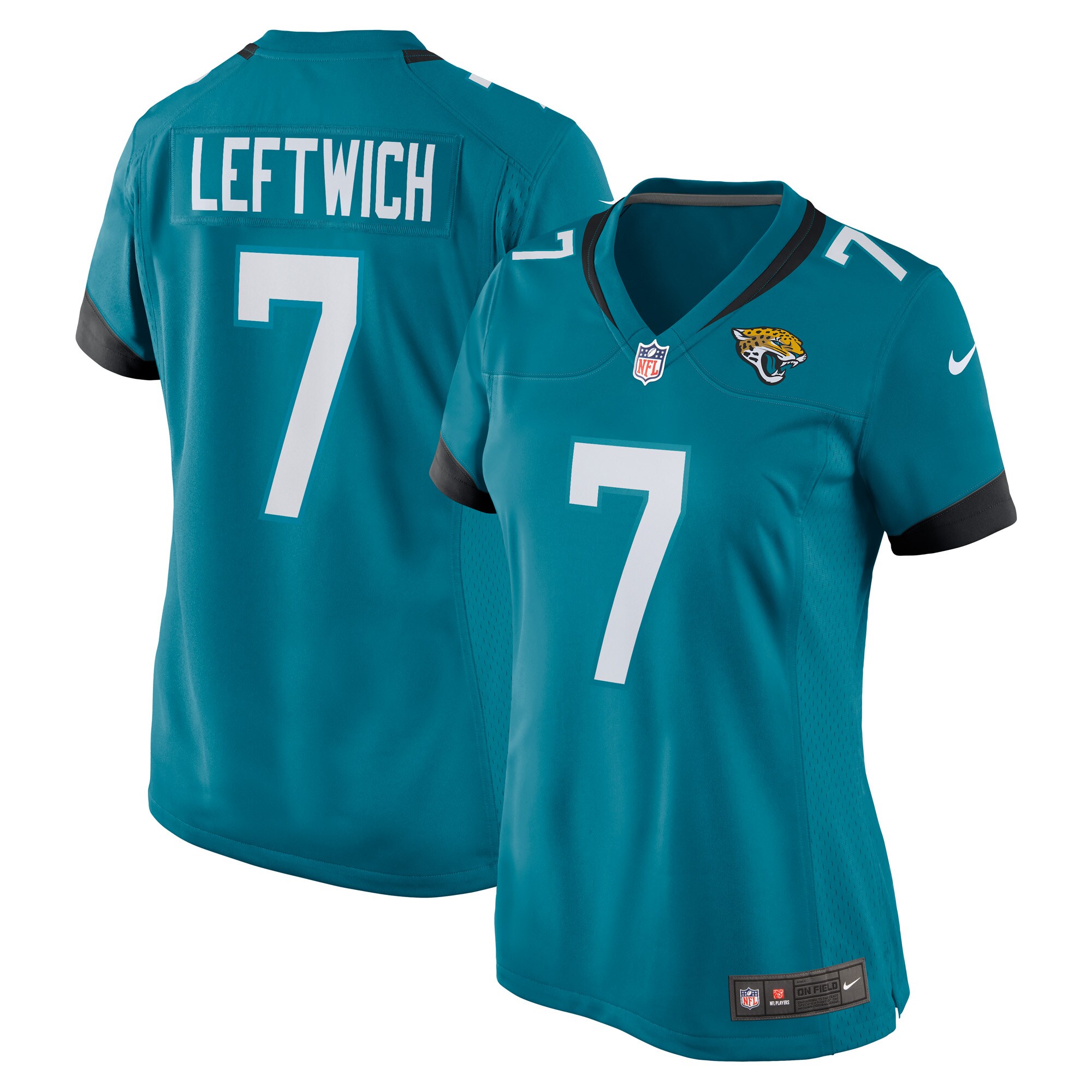 Women's Jacksonville Jaguars Byron Leftwich Teal Retired Player Game Jersey Js9911