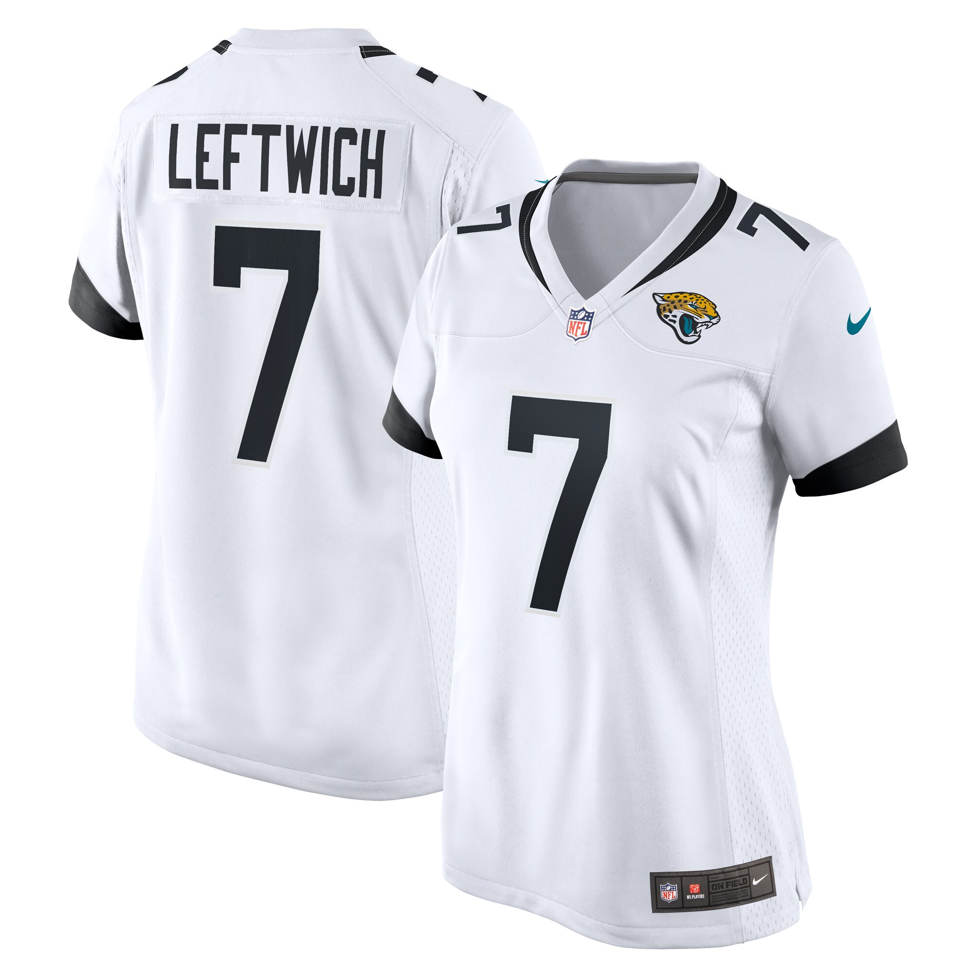 Women's Jacksonville Jaguars Byron Leftwich White Retired Player Game Jersey Js9156