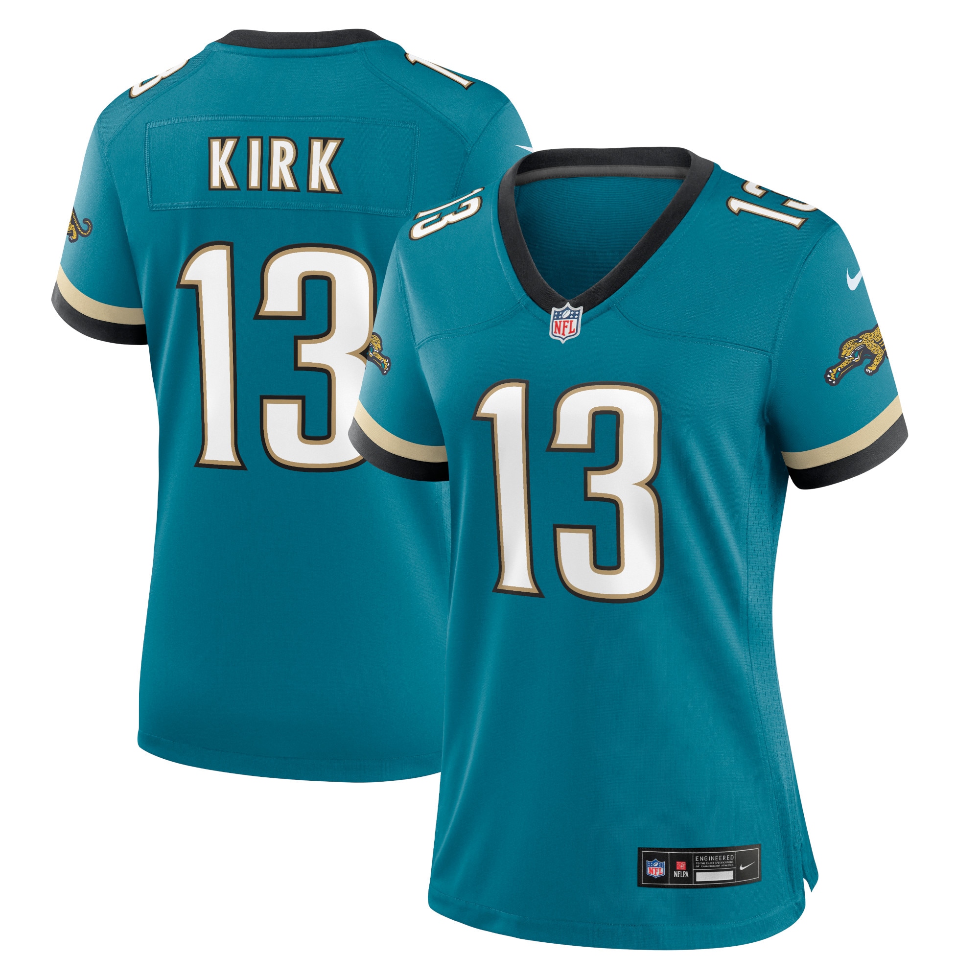 Women's Jacksonville Jaguars Christian Kirk Teal Prowler Throwback Game Jersey Js4921