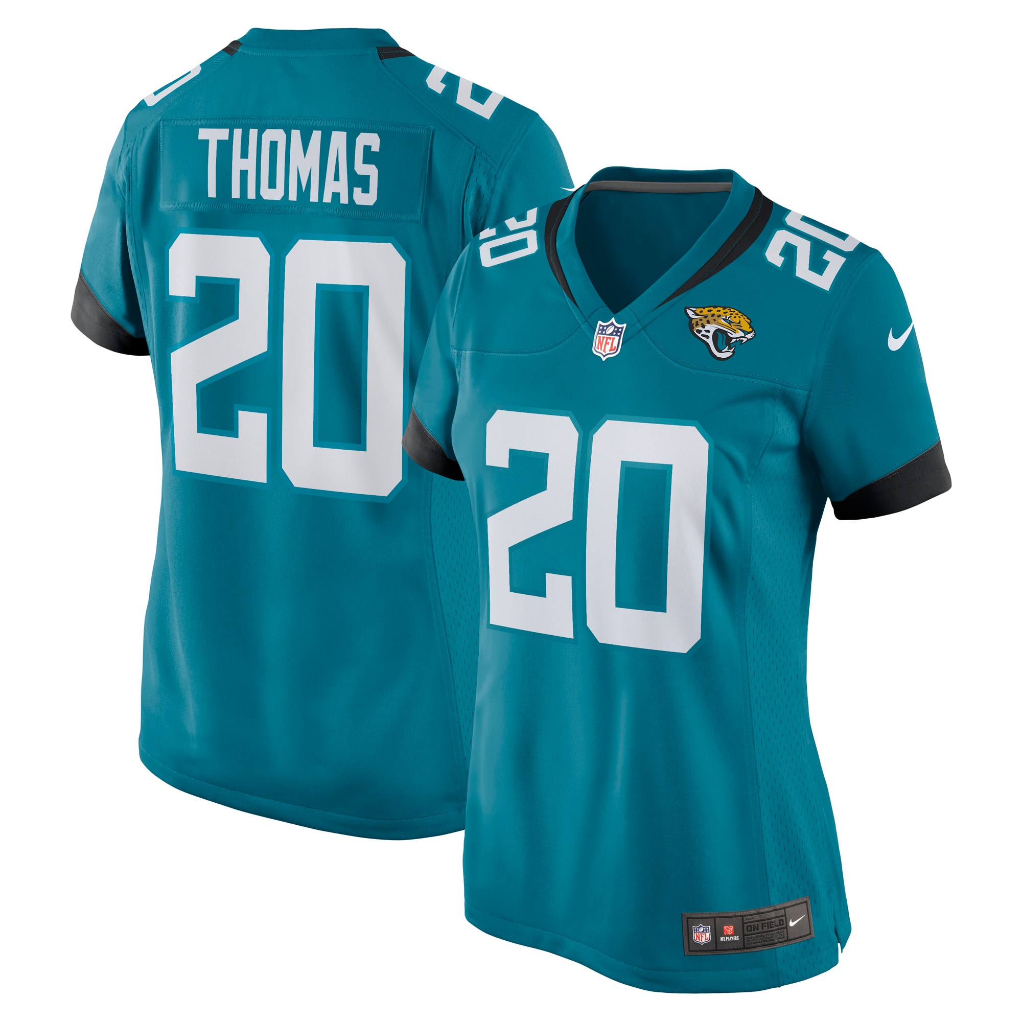 Women's Jacksonville Jaguars Daniel Thomas Teal Game Jersey Js1946