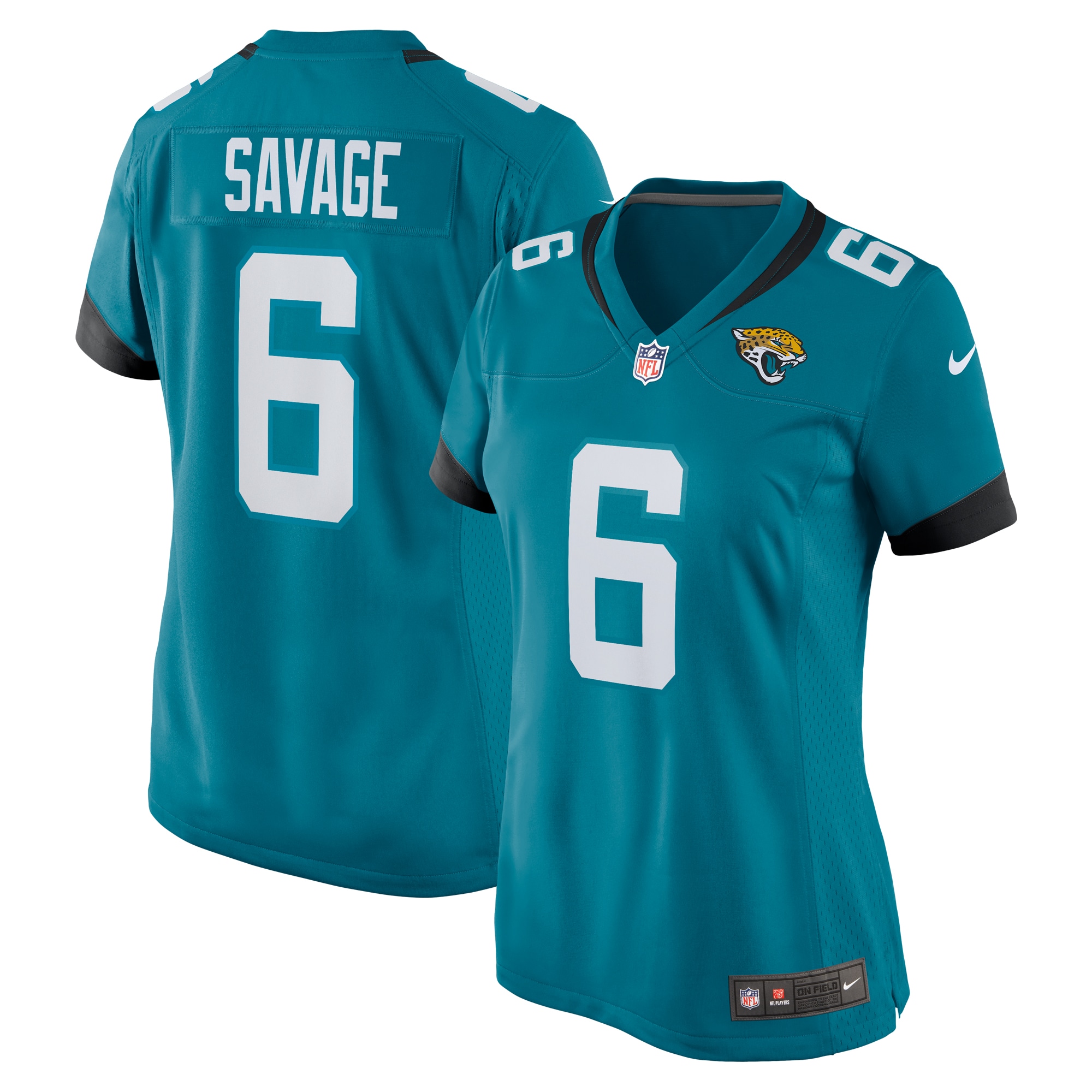 Women's Jacksonville Jaguars Darnell Savage Teal Team Game Jersey Js8621