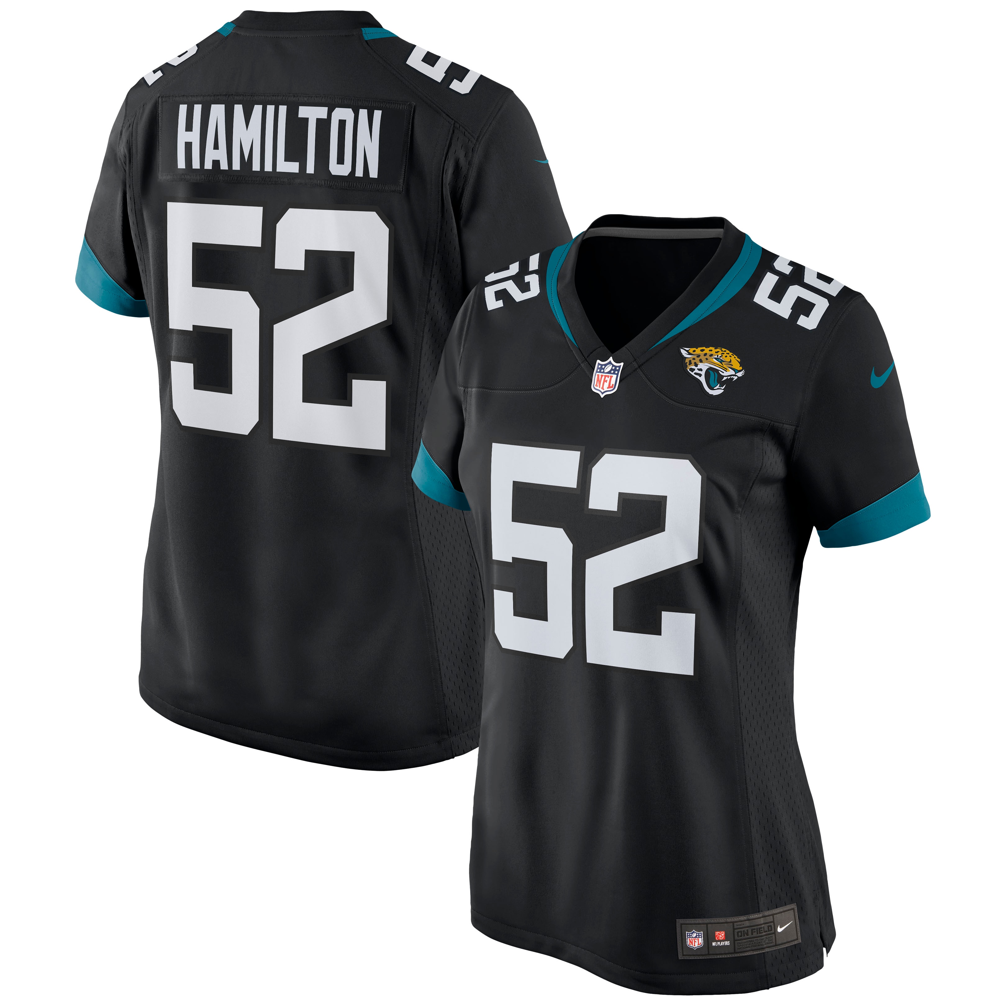 Women's Jacksonville Jaguars Davon Hamilton Black Game Jersey Js5091