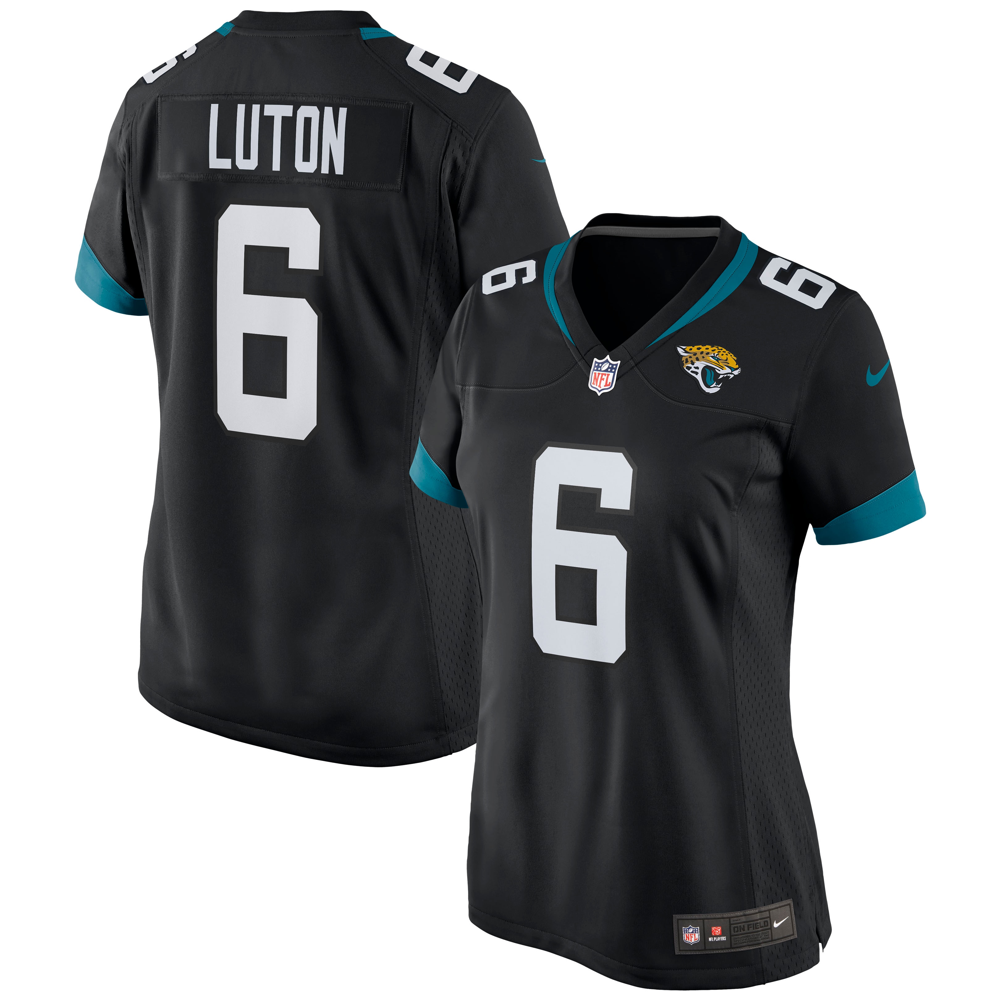 Women's Jacksonville Jaguars Jake Luton Black Game Jersey Js6298