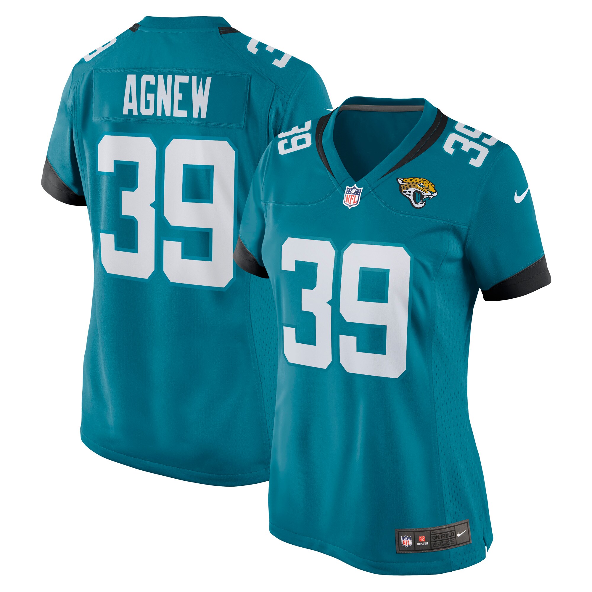 Women's Jacksonville Jaguars Jamal Agnew Teal Game Jersey Js4300