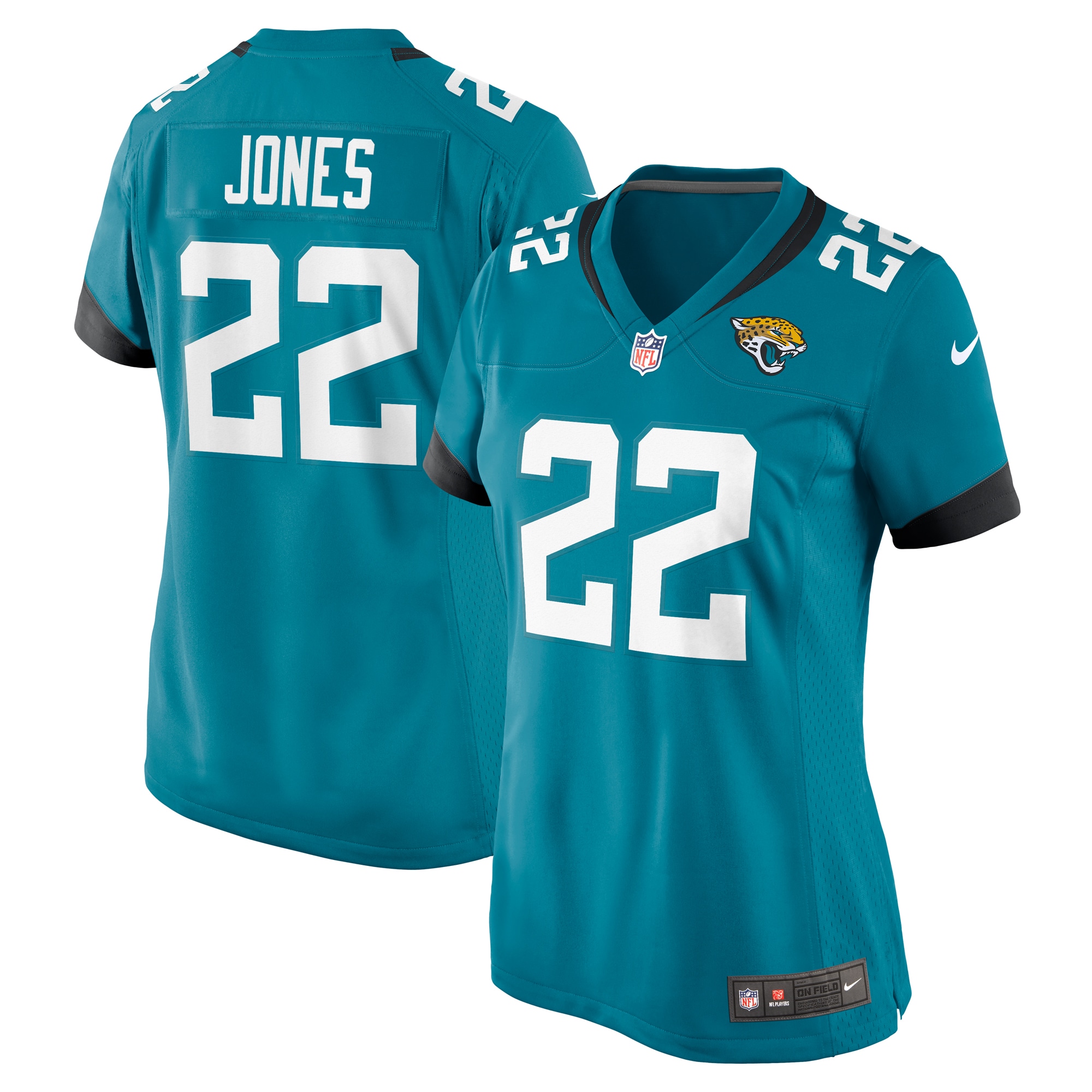 Women's Jacksonville Jaguars Jarrian Jones Teal Game Jersey Js1113
