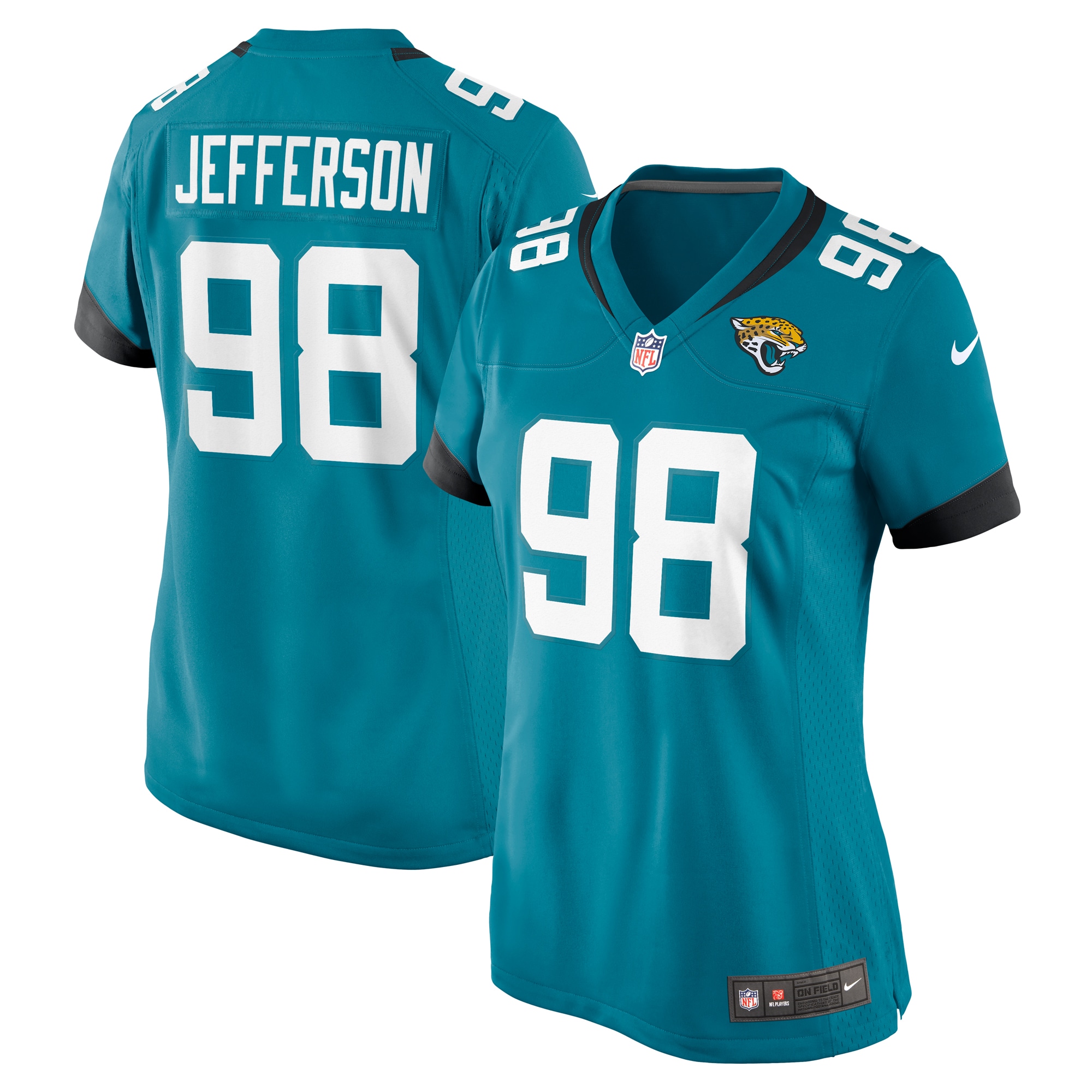 Women's Jacksonville Jaguars Jefferson Teal Game Jersey Js1221