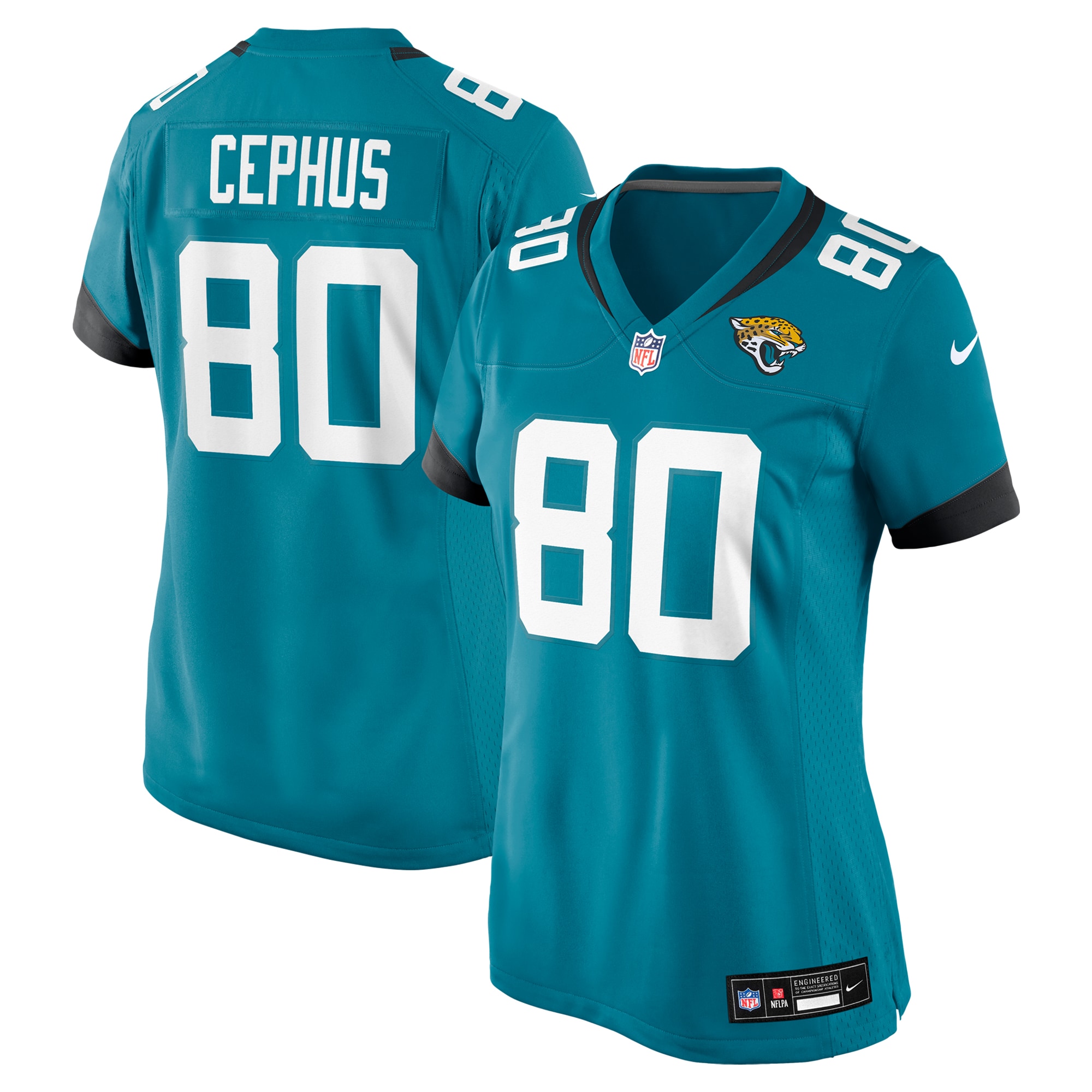 Women's Jacksonville Jaguars Joshua Cephus Teal Game Jersey Js4686