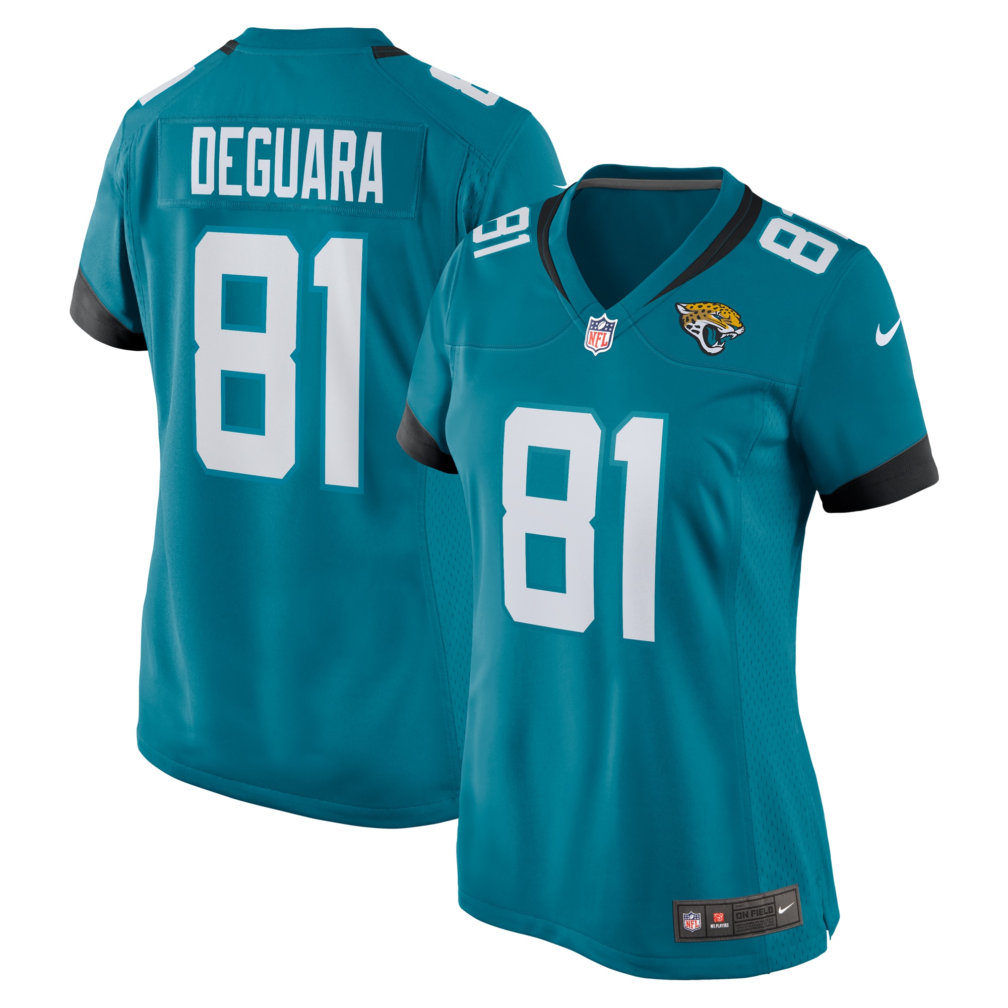 Women's Jacksonville Jaguars Josiah Deguara Teal Team Game Jersey Js6474